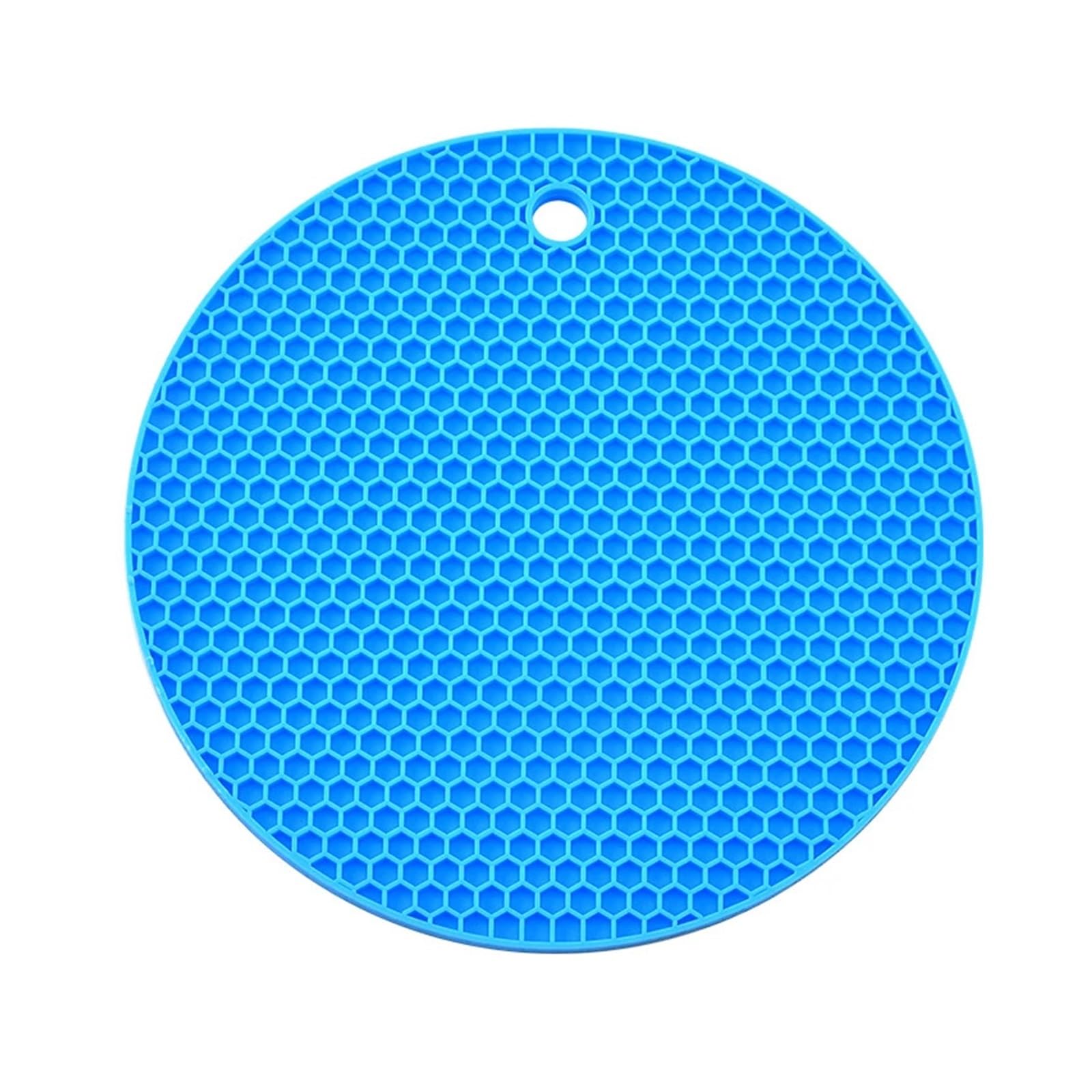 6pcs Non-slip Heat Resistant Silicone Placemat Coaster Table Trivet Mat Potholder For Kitchen For Kitche(Blue)