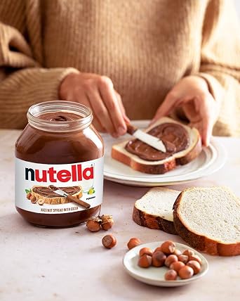 Nutella Chocolate Hazelnut Spread with Cocoa - Pack of 4, 4 x 750 g