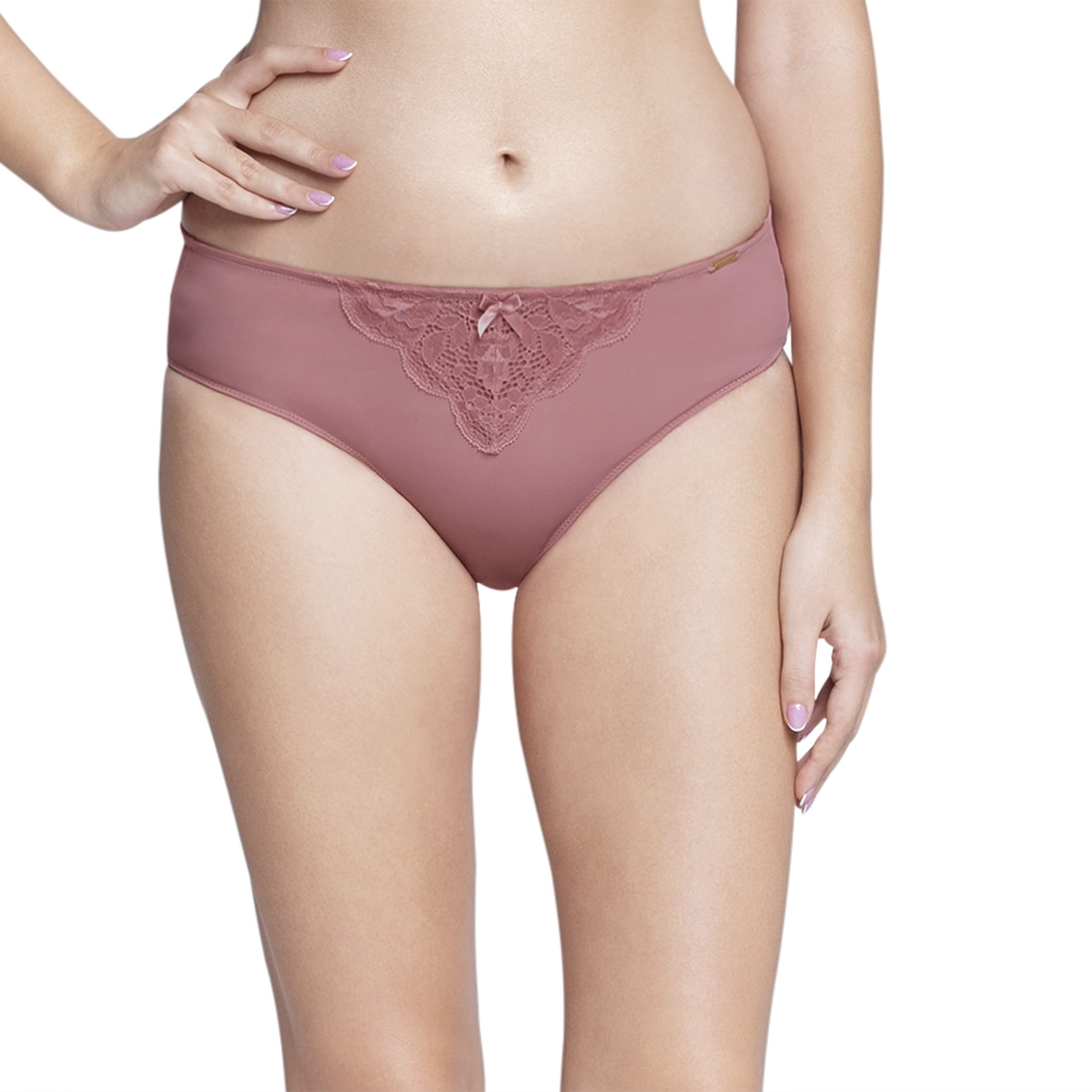 Solid Low Rise Three-Fourth Coverage Bikini Panty-image-21