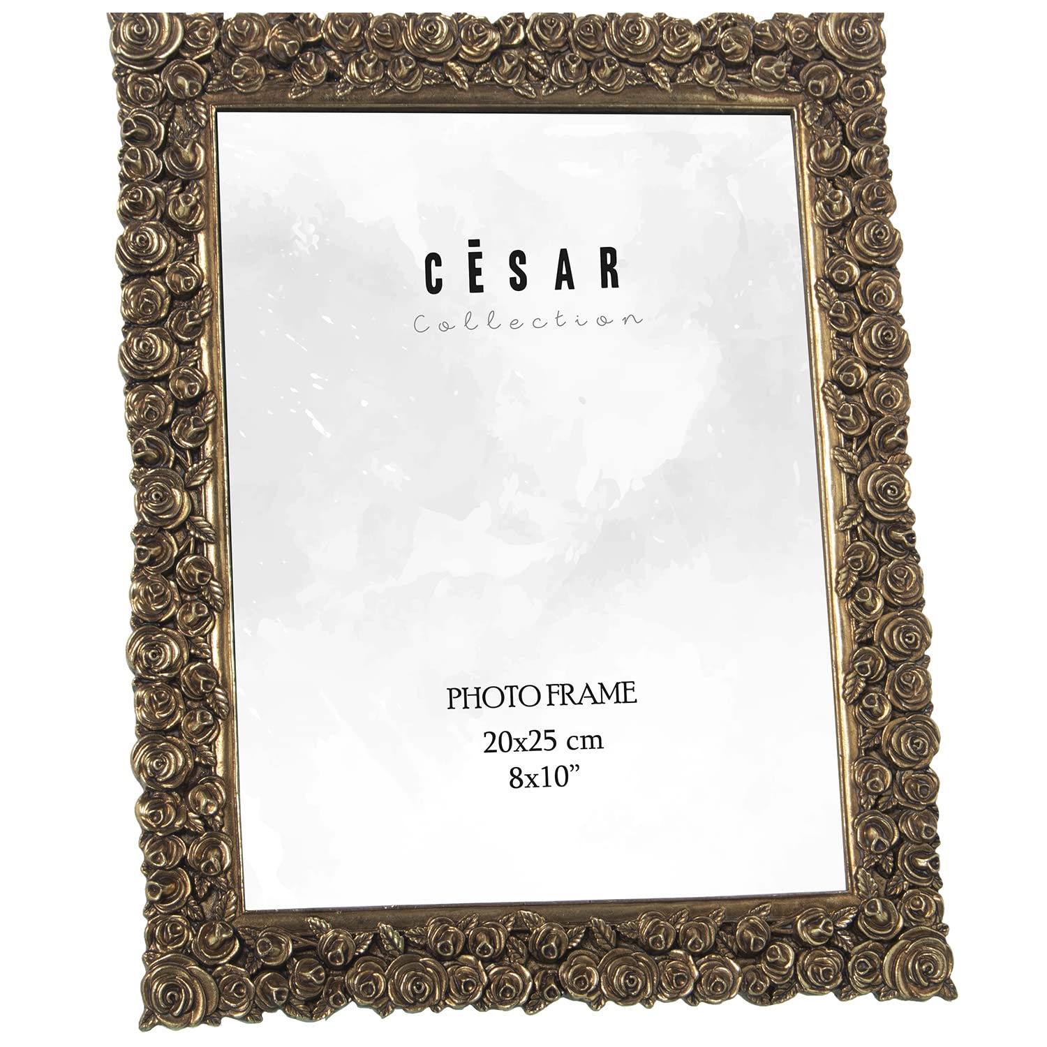 Cadre photo doré 20x25 résine cadeau idéal pour mariage et fête