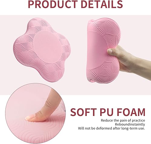 Miniatura 4 de 2 paquetes de rodilleras de yoga extra gruesas para rodillas, codos, muñeca, manos, cabeza, espuma de pilates, almohadilla de rodilla de yoga,