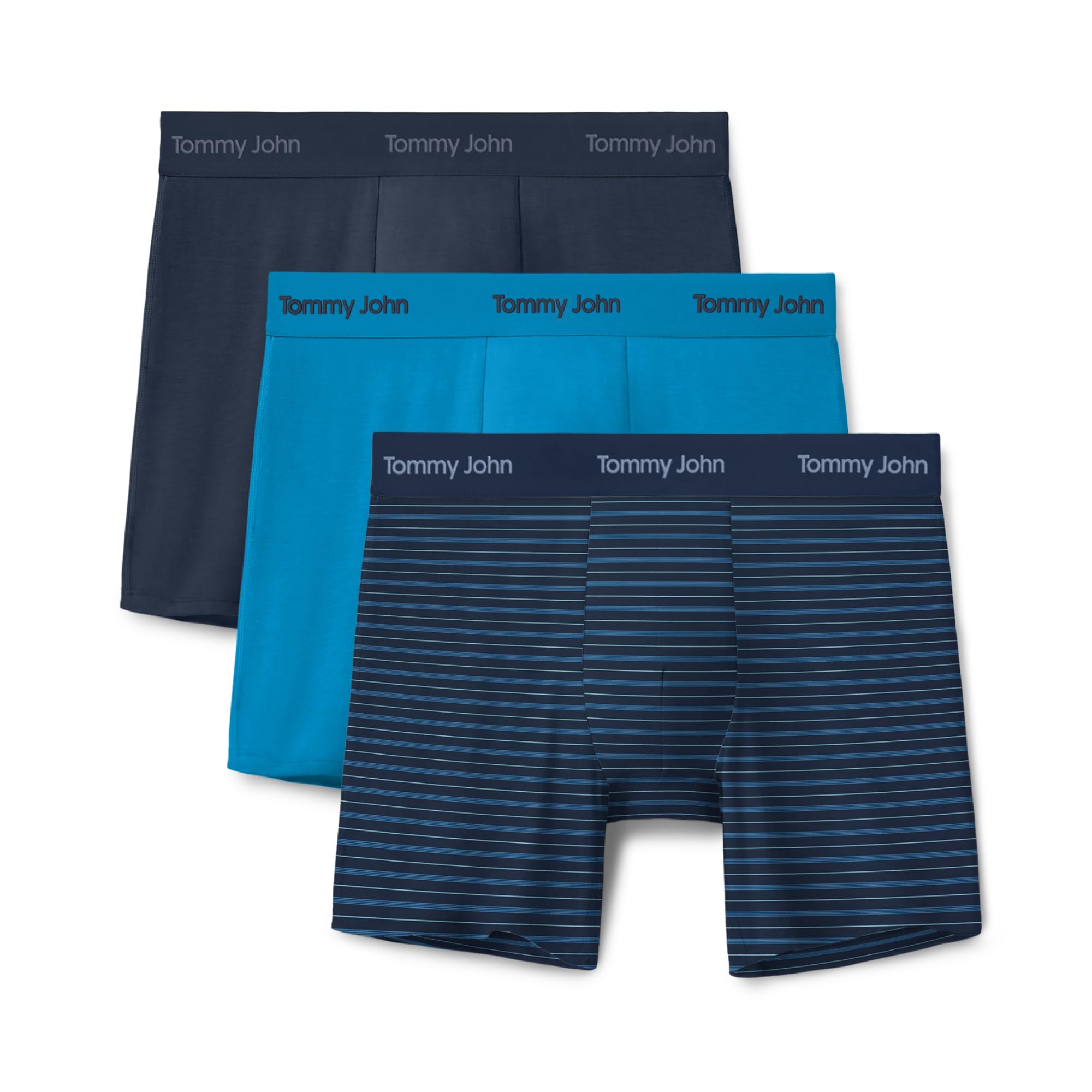 Men's Luxe Modal 6" Mid-Length Boxer Brief Underwear 3-Pack