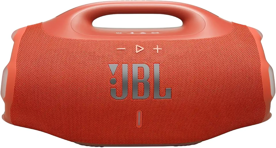 JBL, Caixa de Som, Boombox 4, Bluetooth, Som JBL Pro, AI Sound Boost, Graves Personalizáveis, Bateria de até 34h, IP68, Áudio Lossless – Laranja