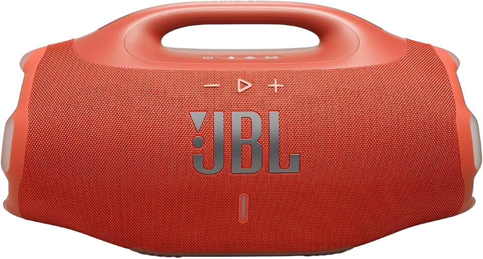 JBL, Caixa de Som, Boombox 4, Bluetooth, Som JBL Pro, AI Sound Boost, Graves Personalizáveis, Bateria de até 34h, IP68, Áudio Lossless – Laranja