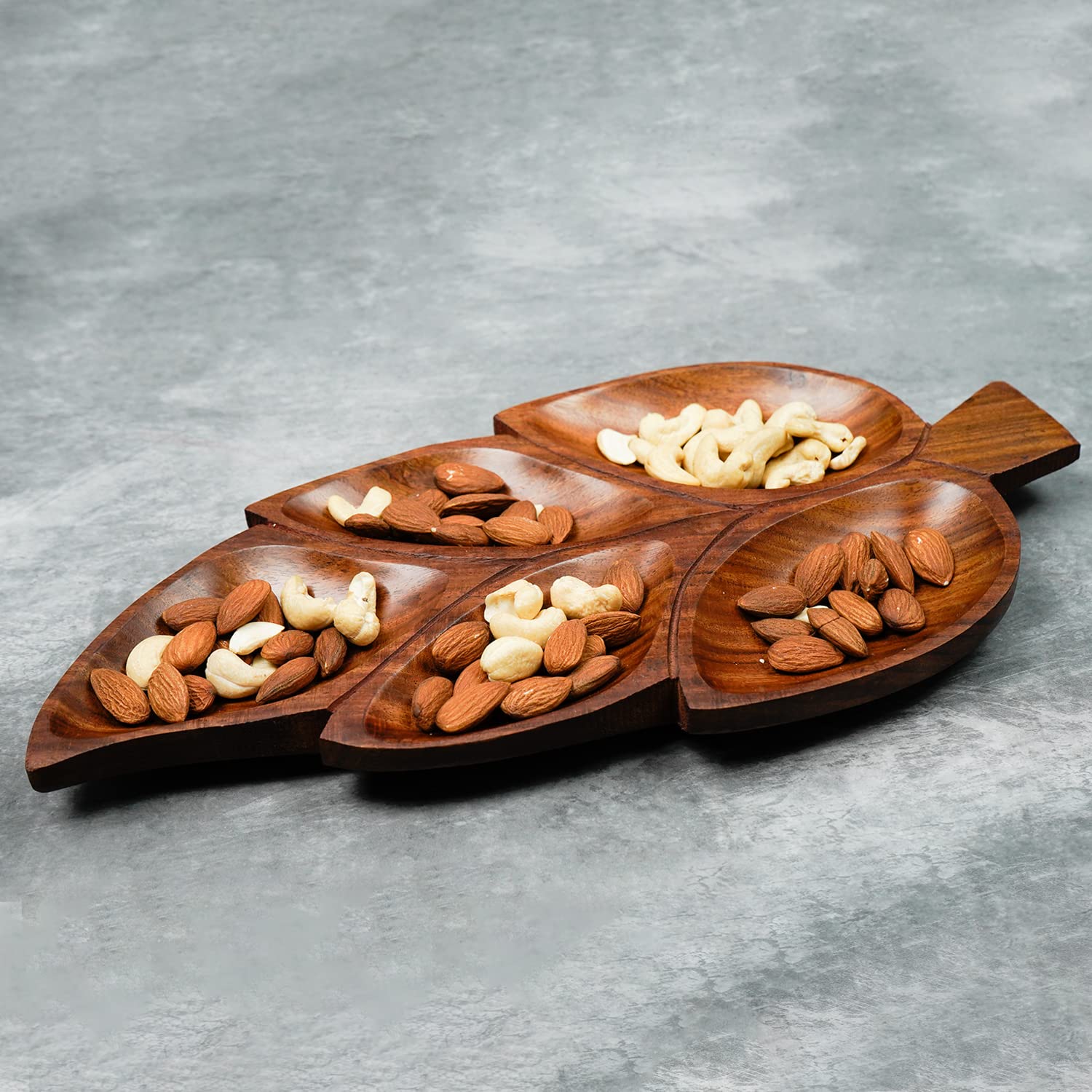 ADA Handicraft® Premium Pakka Sheesham Wood Nested Serving Tray with Designed Brass Engraving, Cut Out Handle Rectangular Trays - Set of 3 (Small: 25*17.5 , Medium: 31*21.2*6, Large: 36*25.5cm) (B08VWF5YZZ) Amazon Price History, Amazon Price Tracker