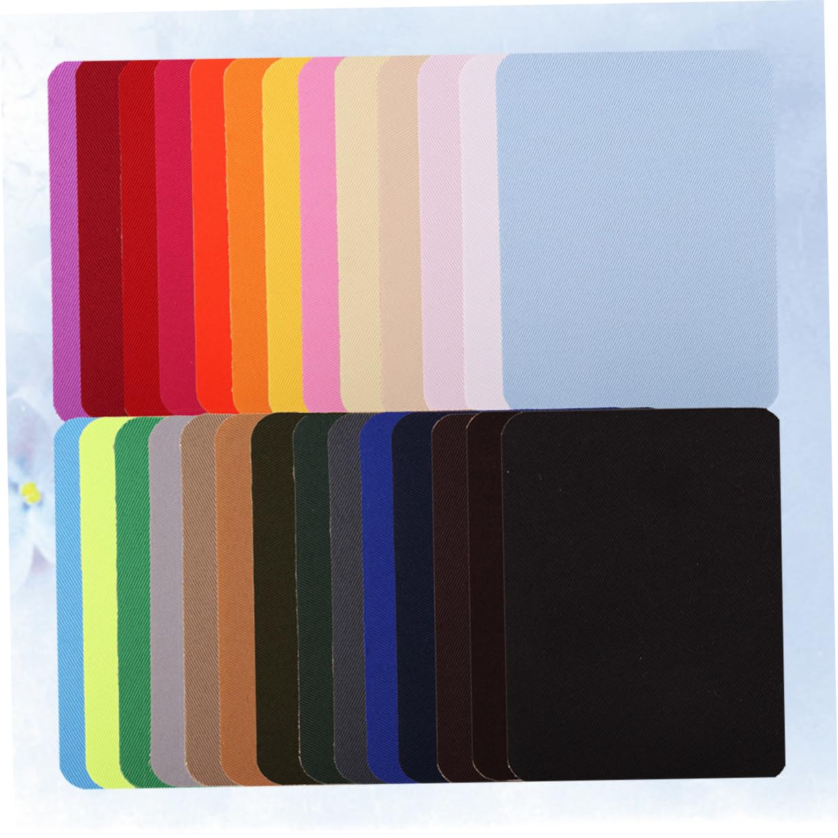 NUOBESTY 78piezas Parches Termoadhesivos Imitación Denim Coloridos Kit Para Reparar y Decorar Ropa Jeans y Bolsas Fácil Aplicación Plancha