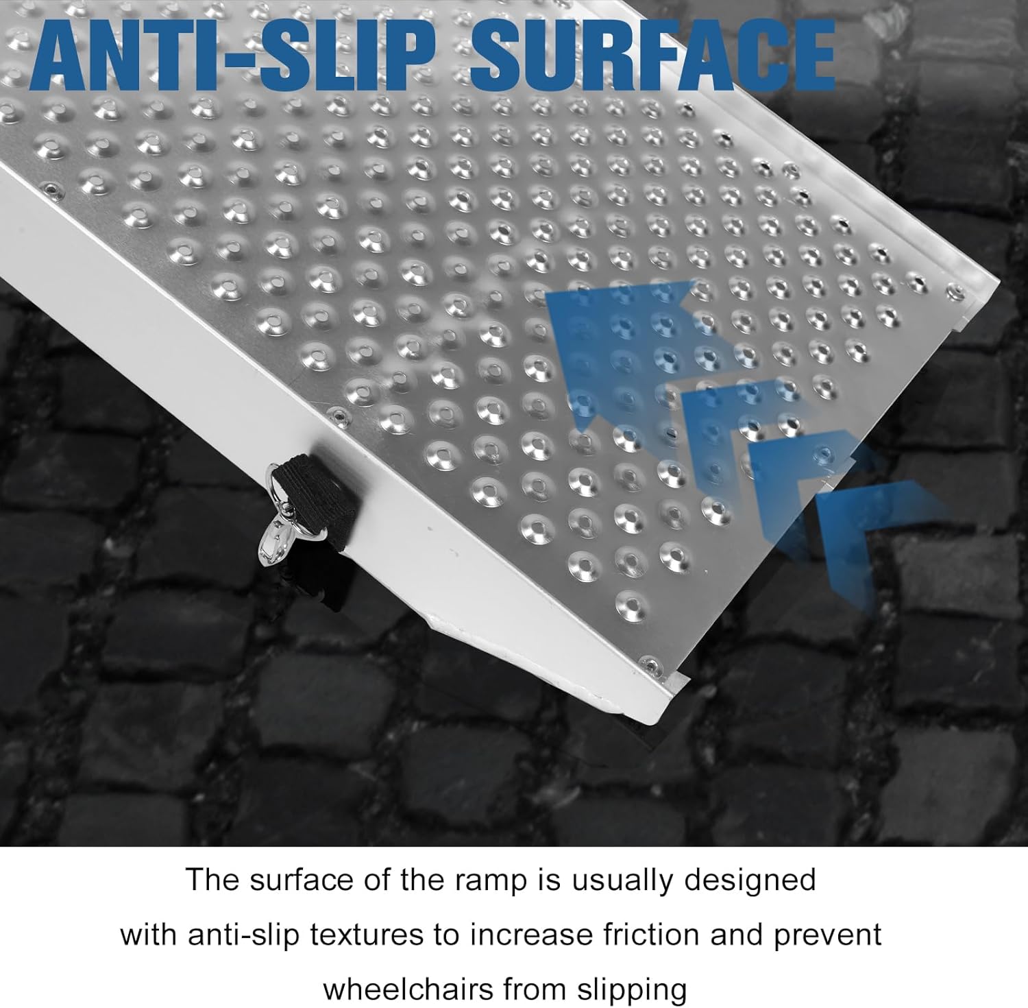 2PCS 85 Inch Aluminum Motorcycle Ramp with Handle Truck Ramps with Straps and Gloves Heavy Duty Folding Ramps for Pickup Trucks