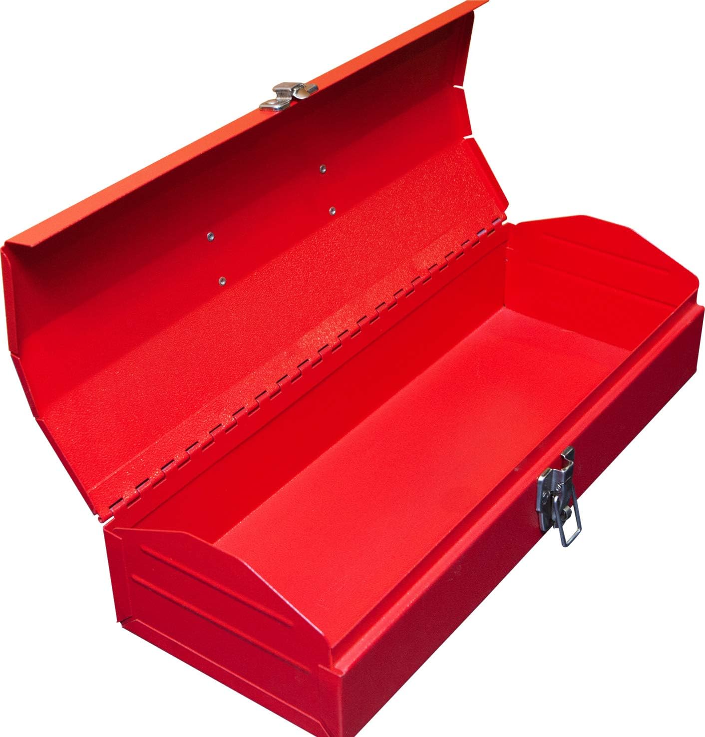 BIG RED ATB213 Torin 16" Hip Roof Style Portable Steel Tool Box with Metal Latch Closure, Red : Everything Else