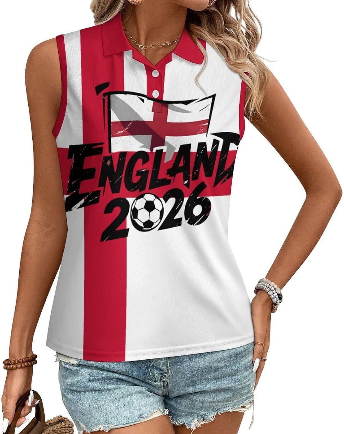 Soccer 2026 South Korea Flag Polo T-Shirt for Women Summer Shirts Tee
