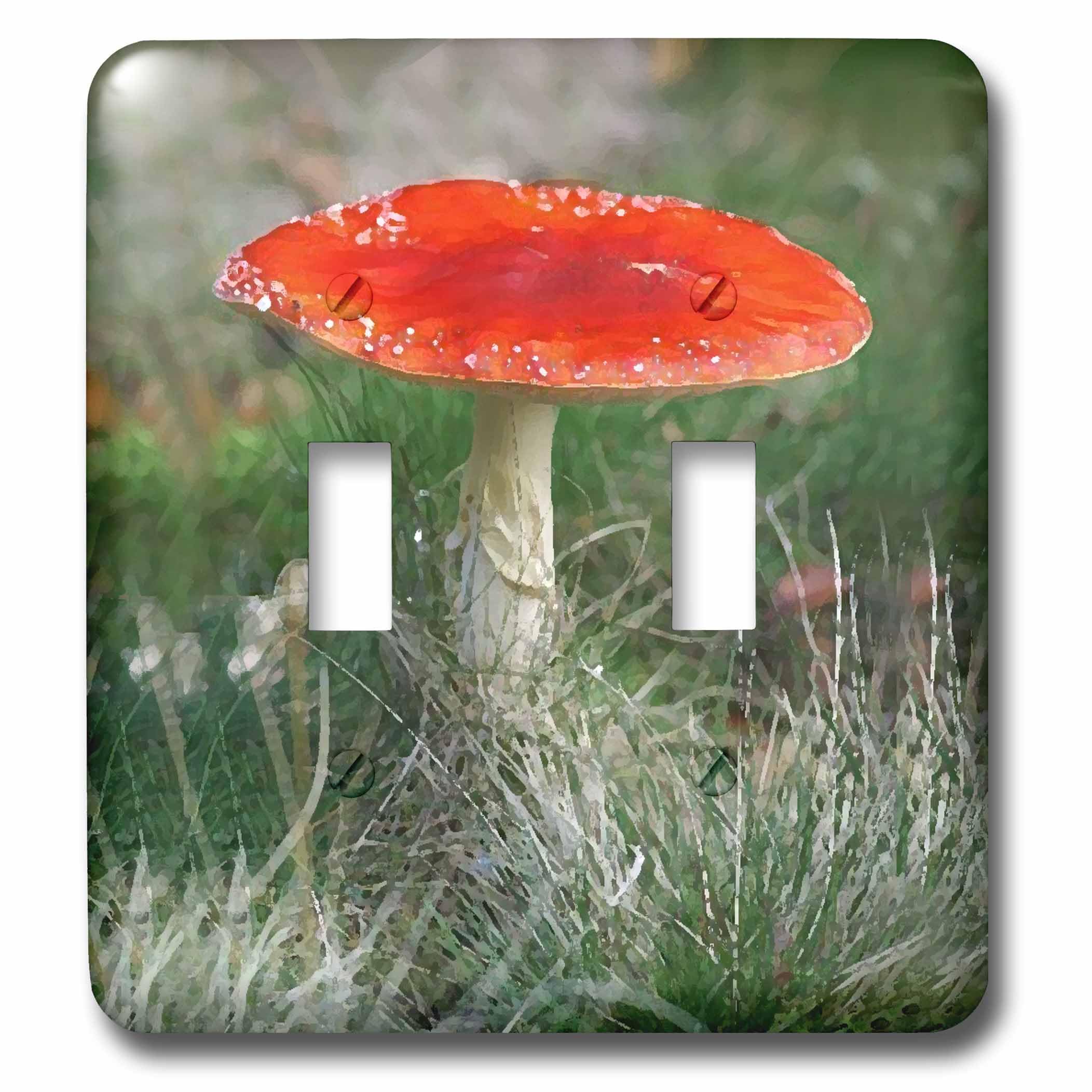 Interrupteur à bascule double champignon pour remplacer une plaque murale usée 3dRose