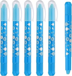 PATIKIL Watercolor Gel Crayon, 6Pcs Twist Coloring Sky Blue Crayon | Rotating Washable Bulk Blendable for Coloring, Drawing, Painting