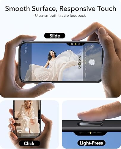 Vista 434 de ESR - Funda para iPhone 15 compatible con MagSafe, funda protectora de grado militar con soporte integrado, cubierta trasera resistente a