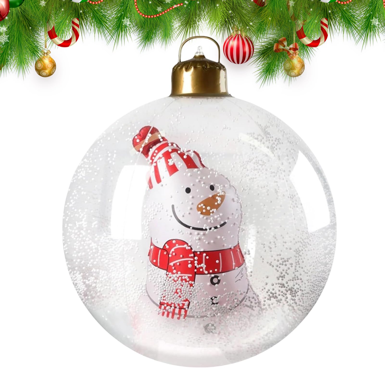 Ornements de Noël gonflables avec télécommande et structure étanche 60 cm