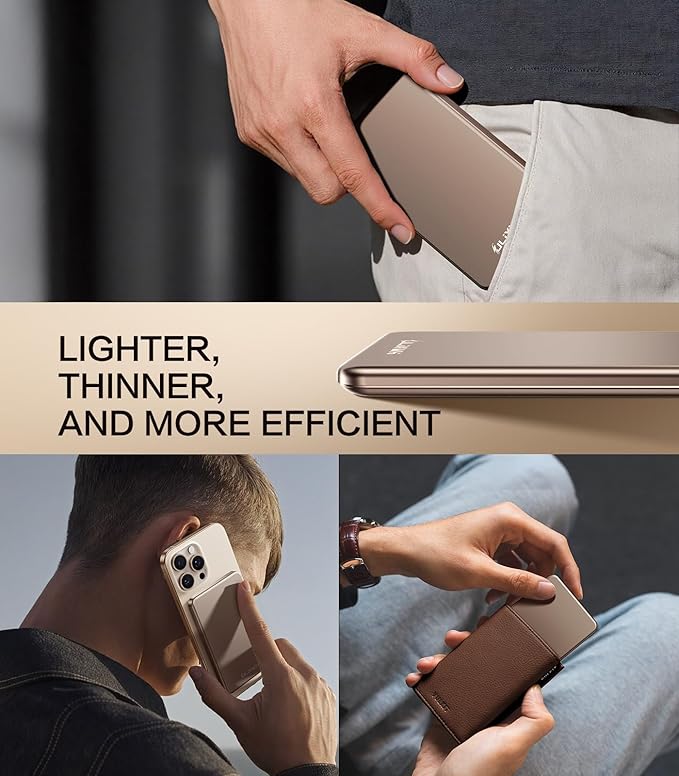 Cargador Magnético Inalámbrico ULiXWH 5000mAh Ultra Delgado miniatura 7