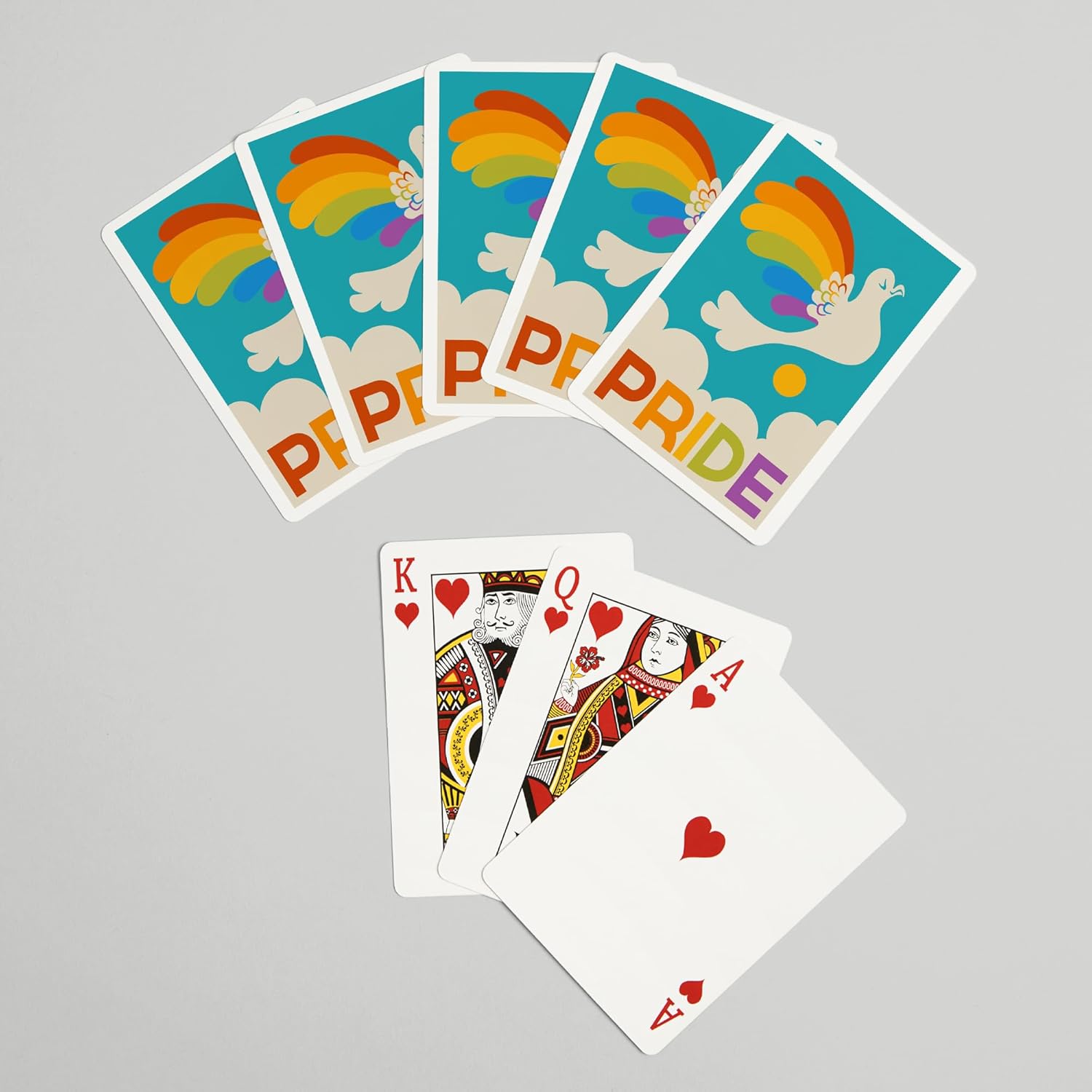 Lantern Press Gay Pride, Rainbow Bird, 52 Playing Cards for Adults, Poker Size Card Deck