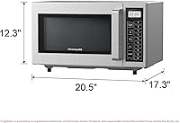 Vista 6 de FRIGIDAIRE COMERCIAL Horno microondas de cocina, 0.9 pies cúbicos (1000 vatios), certificado NSF