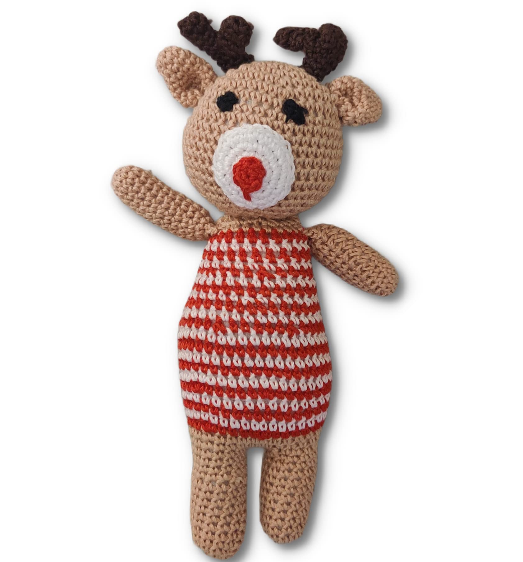 BEARY HUGS Handmade Crochet Mr. Ruddy The Reindeer Christmas Toy (B09GRZPV9T) Amazon Price History, Amazon Price Tracker