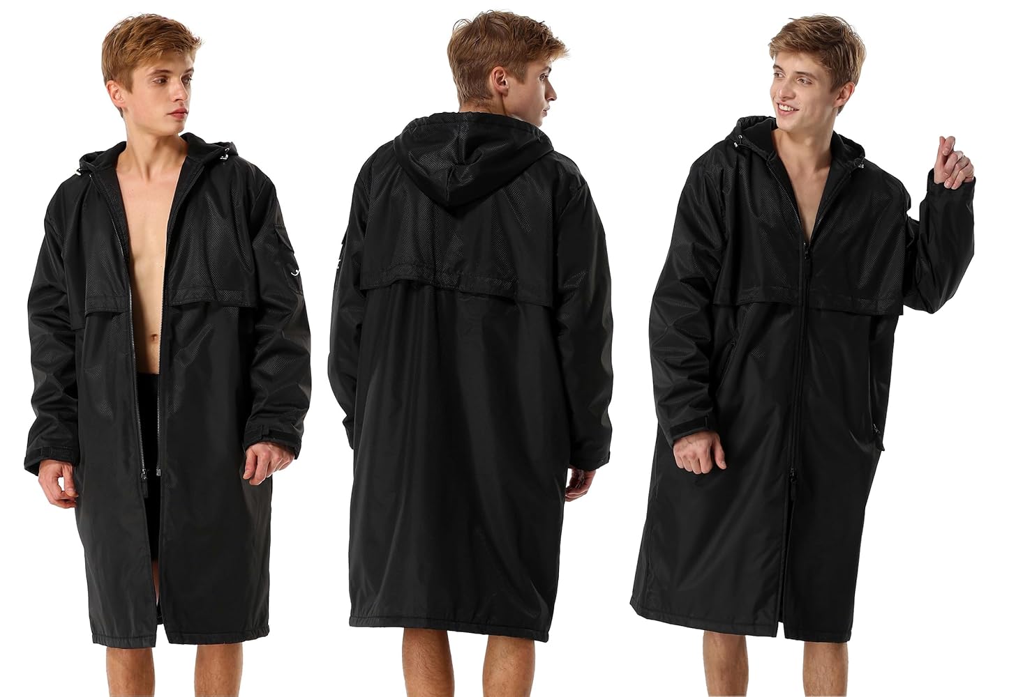 ジャケット・アウター SEA STRETCH LIGHT NYLON PARKA / BLACK L stone-island-mens-black-pertex