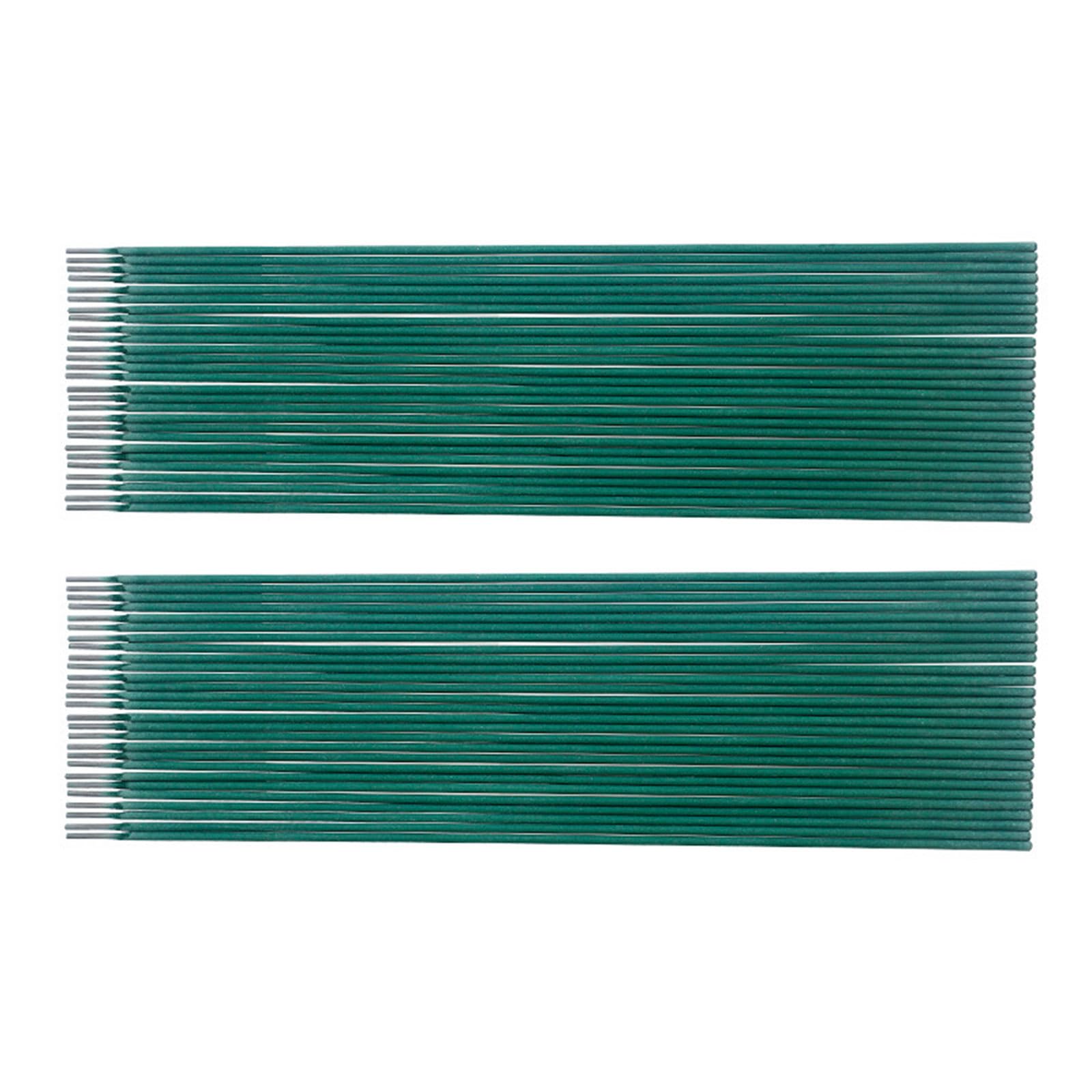 Splatter Welding Rod Electrodes 300Mm Length Carbon Steel Welding Stick Electrodes for Stable Efficient Use Green