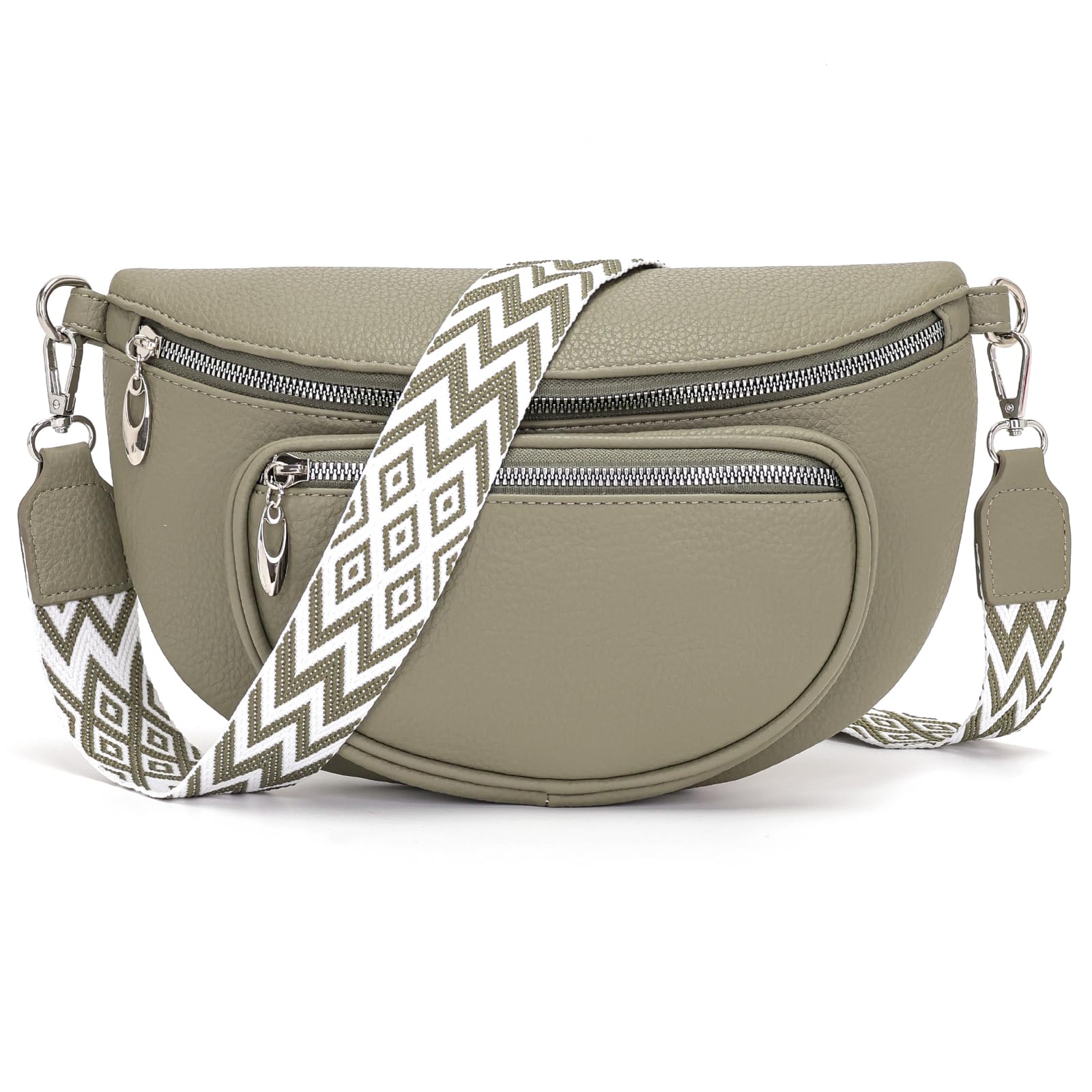 Snmoec bauchtasche damen umhängetasche damen mittelgroß crossbody bag Passende Handytasche schöne bauchtasche handtasche mittelgroß Grau Grün