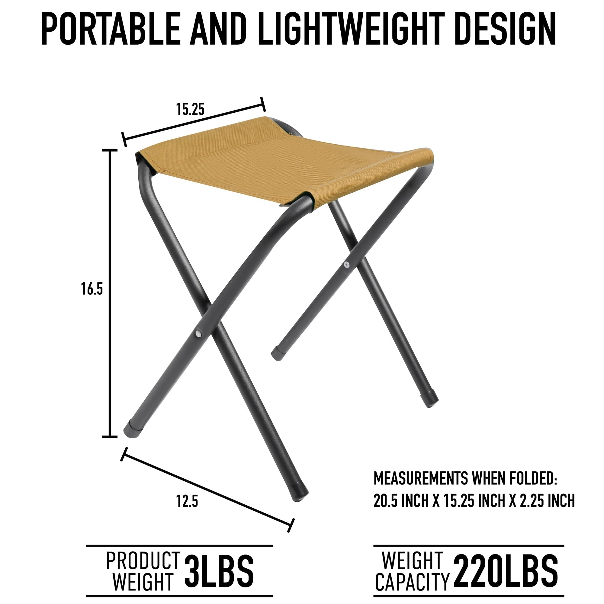 Amazon.com: Rothco Lightweight Folding Camp Stool – Portable