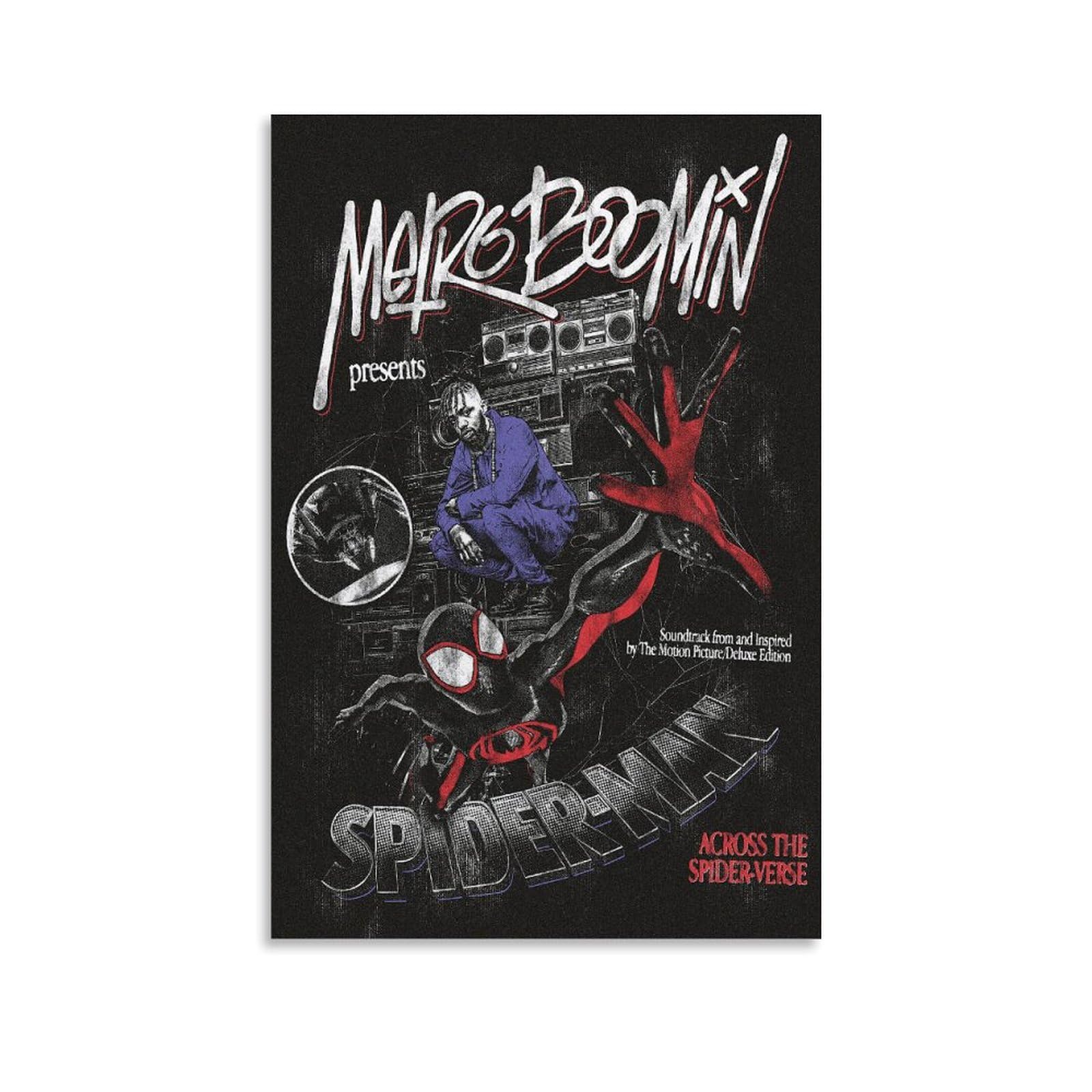 TONN Metro Boomin Poster Comic Music Poster for Room Aesthetic Canvas Wall Art for Teens Room Decor 12x18inch(30x45cm)