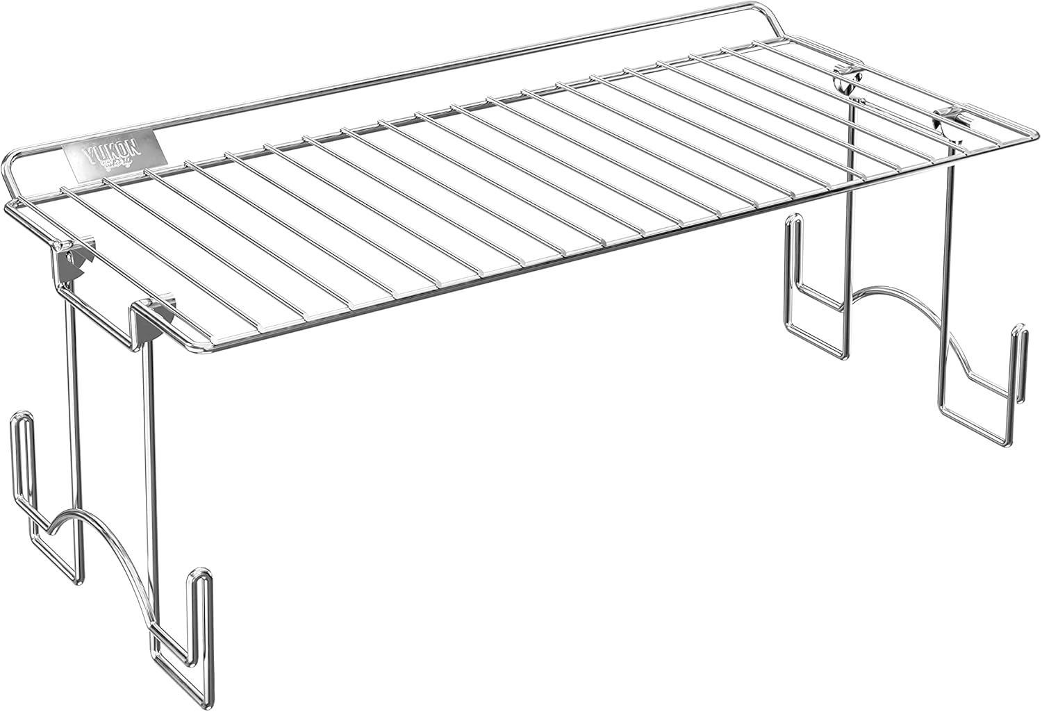 Yukon Glory™ Griddle Warming Rack, Designed for 17" Blackstone Griddles, One-Step Clip On Attachment, Portable and Collapsible