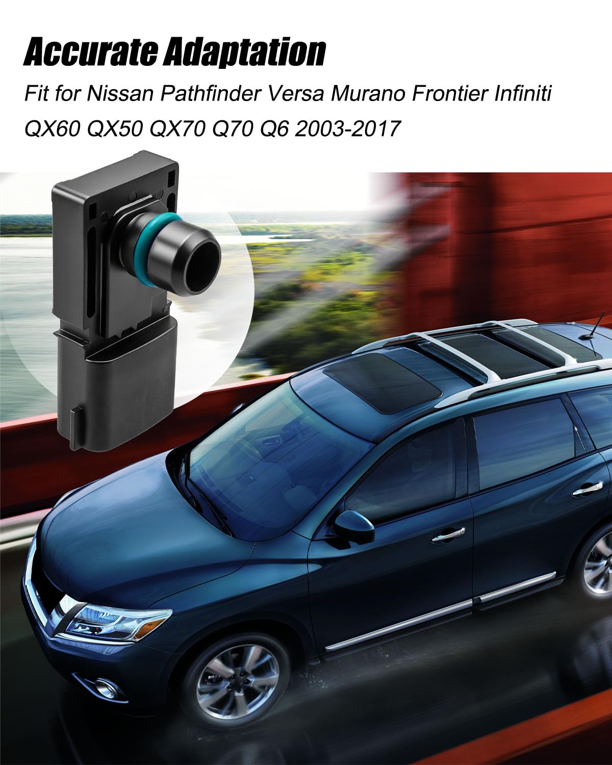 Throttle Position Sensor Fit for Nissan Pathfinder Versa Frontier Infiniti QX60 QX50 2003-2017, Fuel Pressure Sensor Replace RN54360001 223651TV1B 22365AM60A