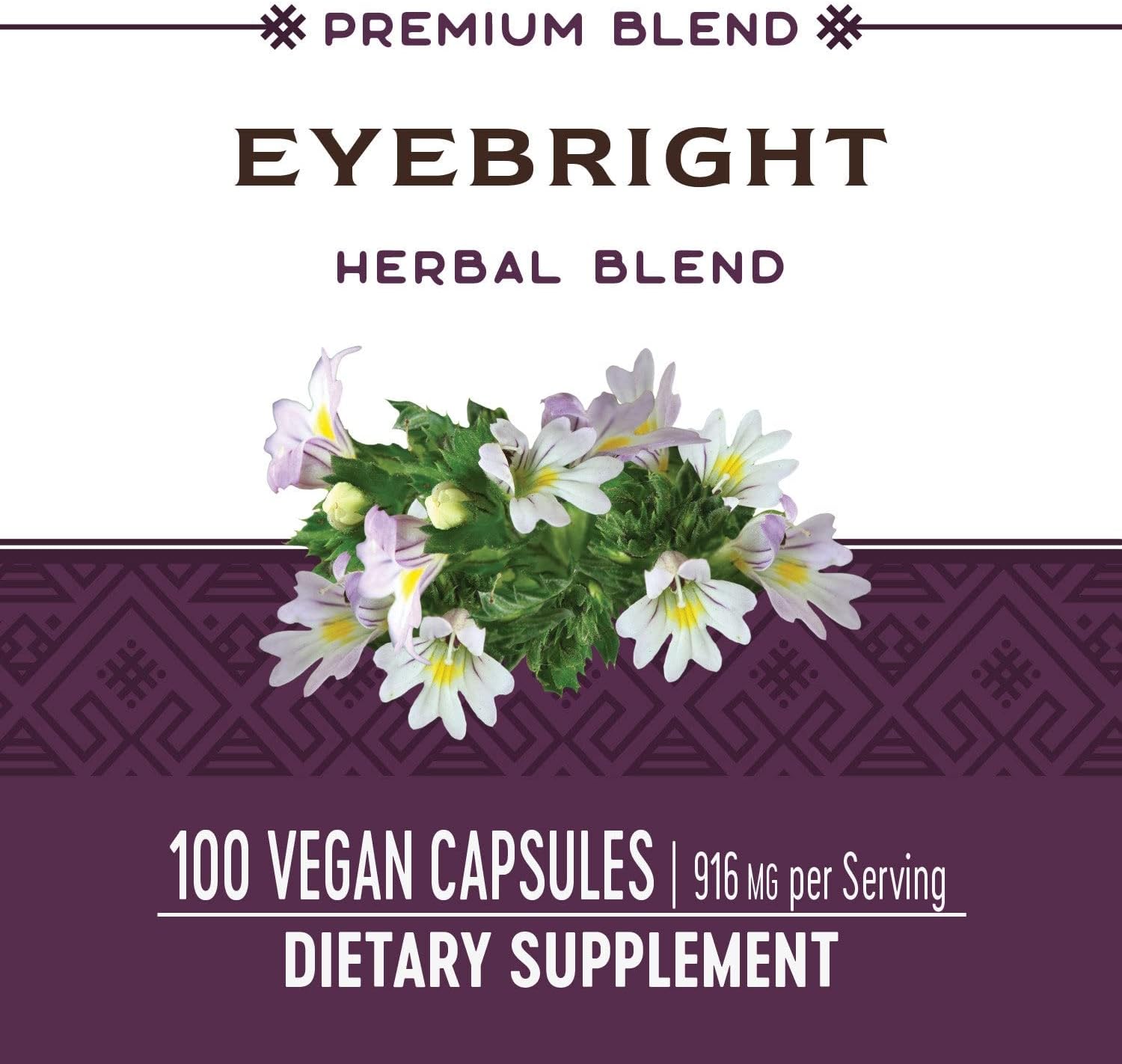 Eyebright Supportive Blend 458 MG (100 Capsules)