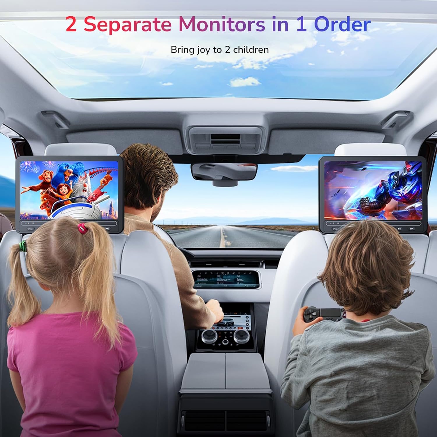 GOnavidio 10.1" Portable DVD Players with HDMI Input