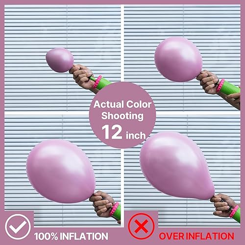 Vista 657 de PartyWoo Globos de color rosa claro, 100 globos de látex de color rosa pálido pastel de 12 pulgadas para graduación, boda, baby shower, revelación