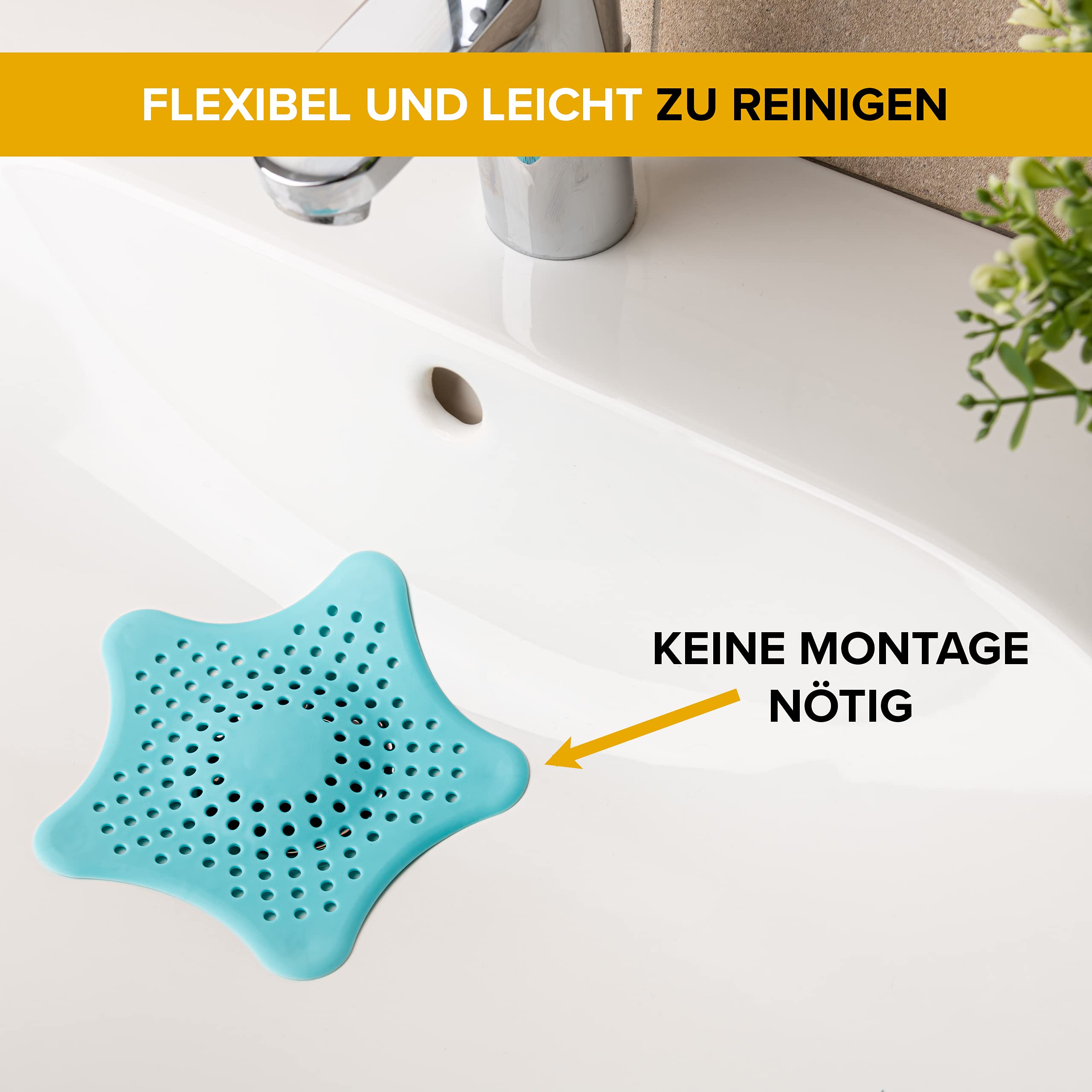 ZWWOGE Haarfänger Für Dusche - Silikon Abflusssieb Gegen Verstopfung
