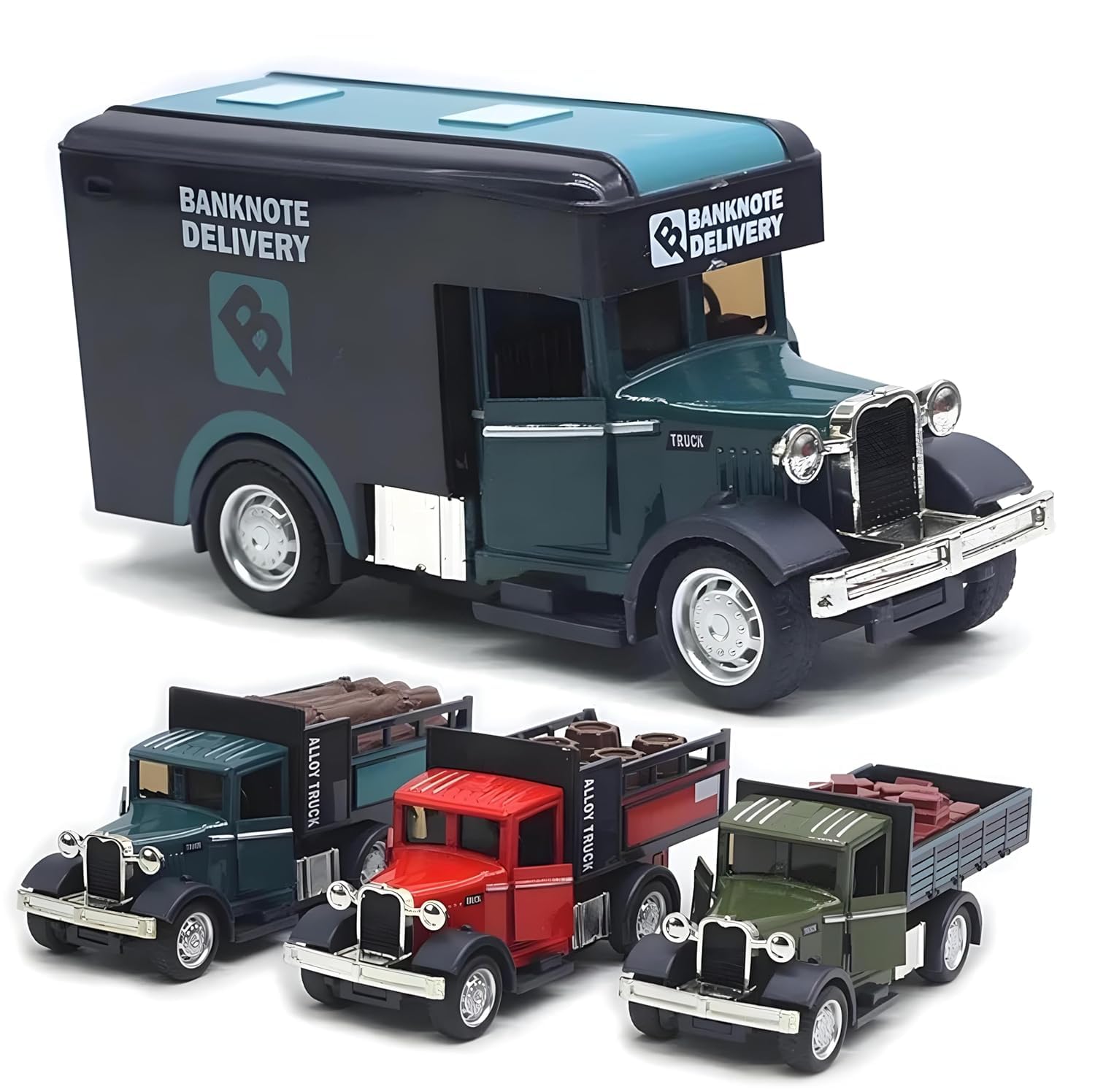 EUPHORIA Rk Toys Die-Cast Mini Pull Back Toy Truck - Featuring Metal Body, Operable Doors & Hood, Pullback Action, and Enthralling Light & Sound Effects (1 Pc Random Style) (B0D6BBH1C4) Amazon Price History, Amazon Price Tracker