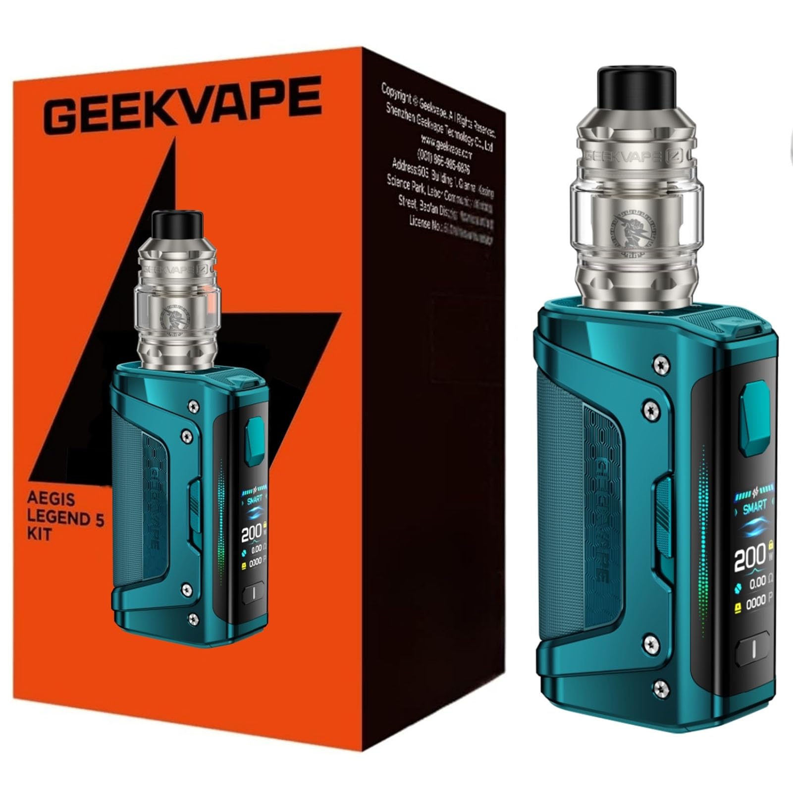Geekvape Aegis Legend 5 Mod Kit | 200 W TC Box Mod Vape with Z Sub Ohm Tank  5.5 ml Vaper Z Coil Vaporiser No Nicotine: Amazon.de: Elektronik & Foto