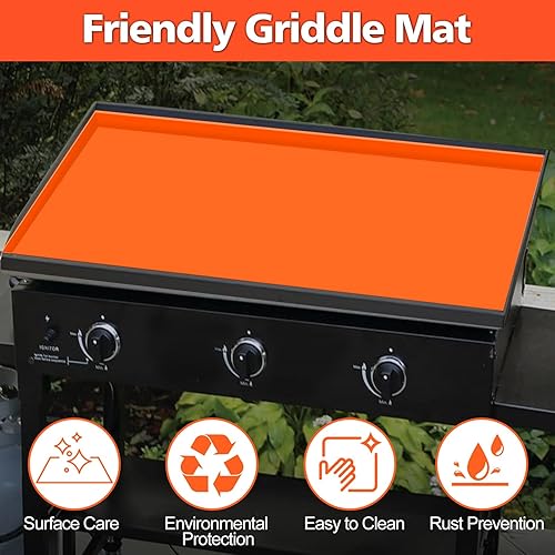 Miniatura 6 de MOFEEZ Alfombrilla de silicona para parrilla Blackstone de 28 pulgadas, resistente de grado alimenticio, protege de roedores, insectos, desechos y