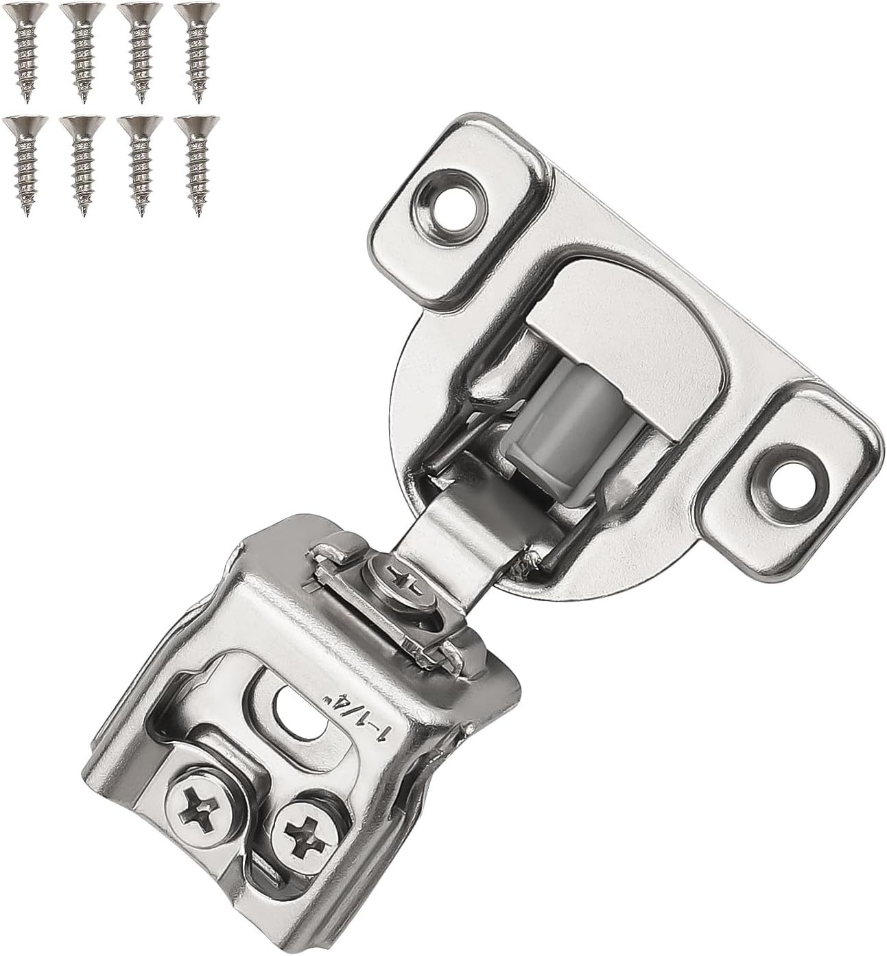 10 Pack Kitchen Cabinet Hinges, 105 Degree Opening Angle Corner Kitchen Cabinet Door Hinges