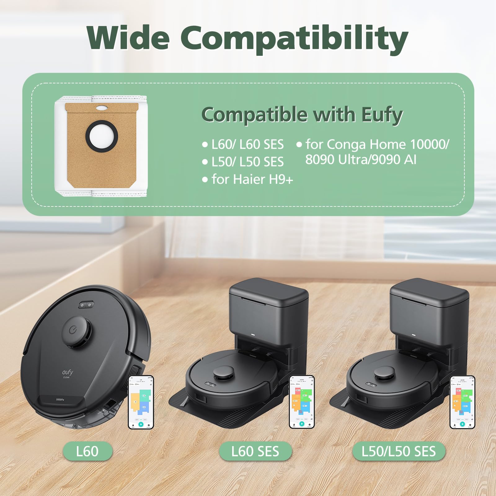 Eufy Dust Bags - 10 Pack Replacement -2