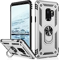 Vista 18 de IKAZZ Funda protectora para Galaxy S9, grado militar, a prueba de golpes, resistente, para pasar la prueba de caída de 16 pies con soporte