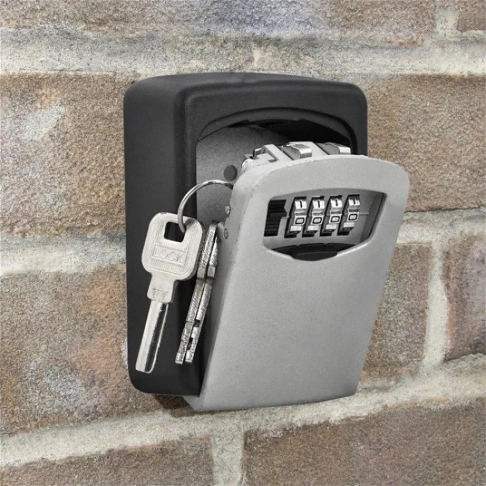 Cassetta di sicurezza impermeabile a 4 cifre, da parete, per chiavi, codici e piccoli oggetti di valore, ideale per casa, garage e case vacanze