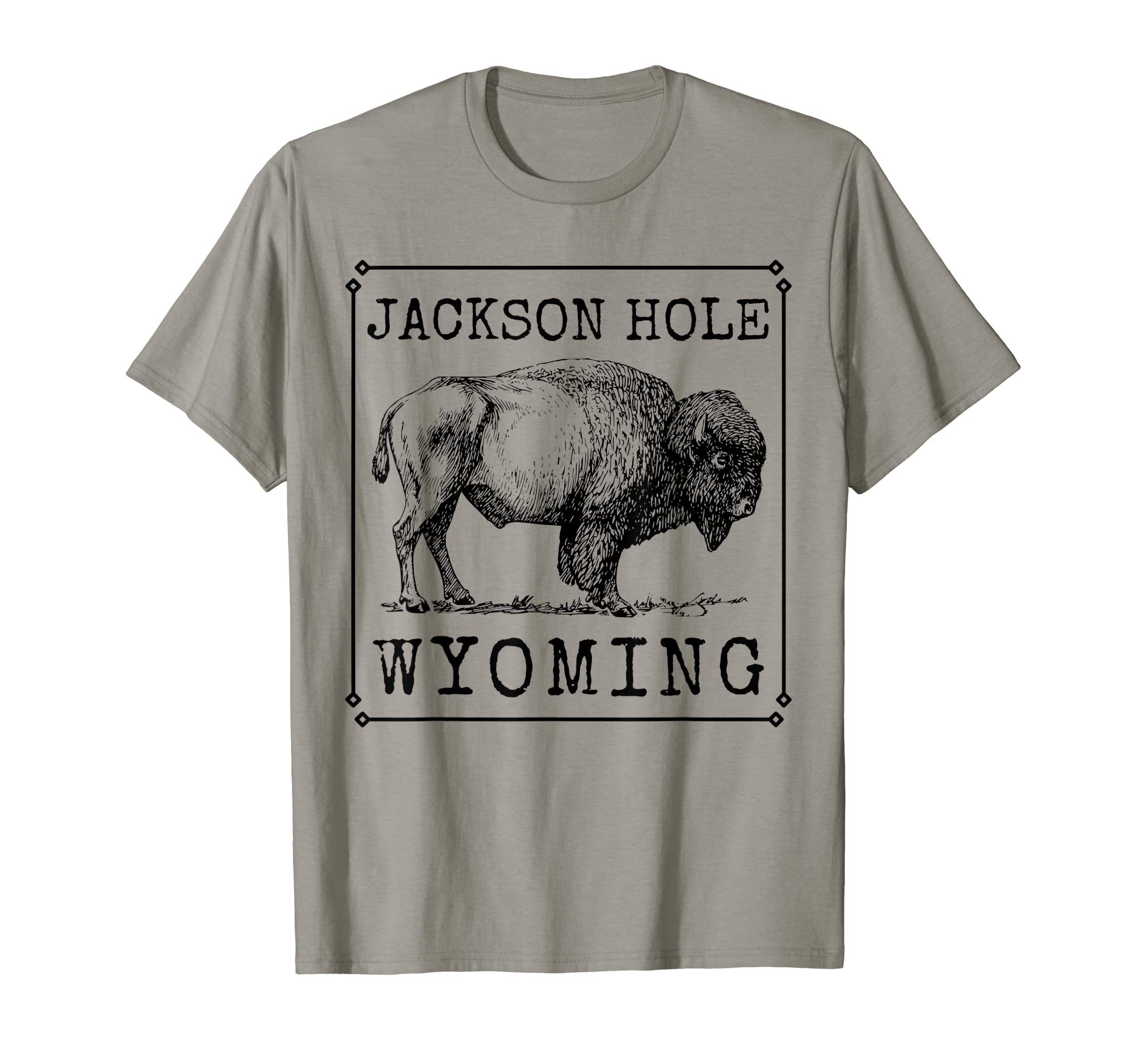 Jackson Hole Wyoming Buffalo Nature HikingJackson Hole Wyoming Buffalo Western Nature Hiking T-Shirt