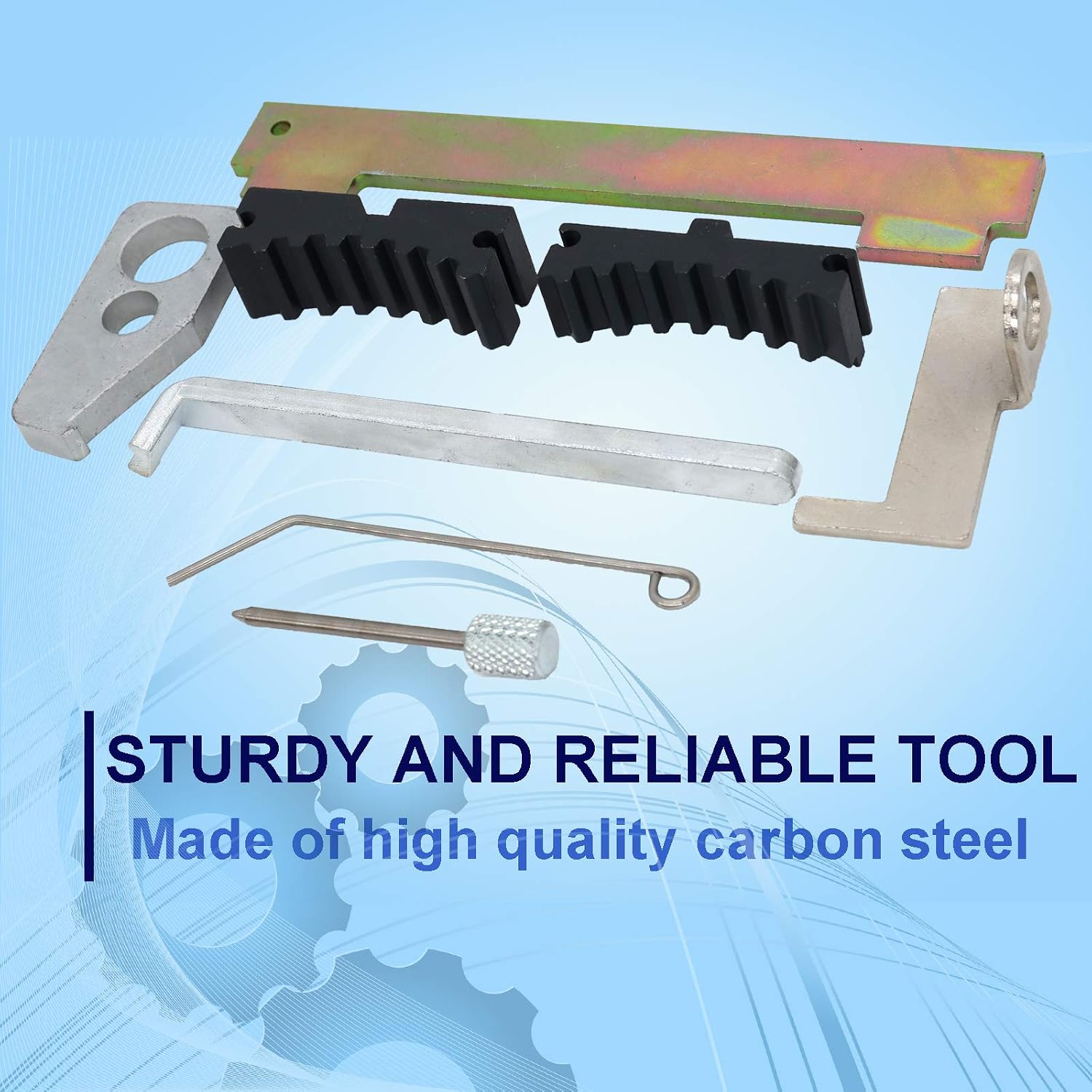 TIOIT COEME Engine Camshaft Tensioning Locking Alignment Timing Tool Kit Compatible with Chevy Cruze Aveo Alfa Romeo Fiat 16V 1.8 1.6 1.4 EN 6340 EN 6333