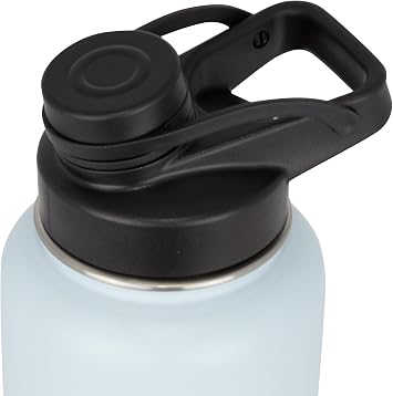 MIRA Spout Lid Wide Mouth Water Bottles | Compatible with Multiple Sierra Bottle Sizes: 12 oz, 24 oz, 32 oz & 40 oz - Black