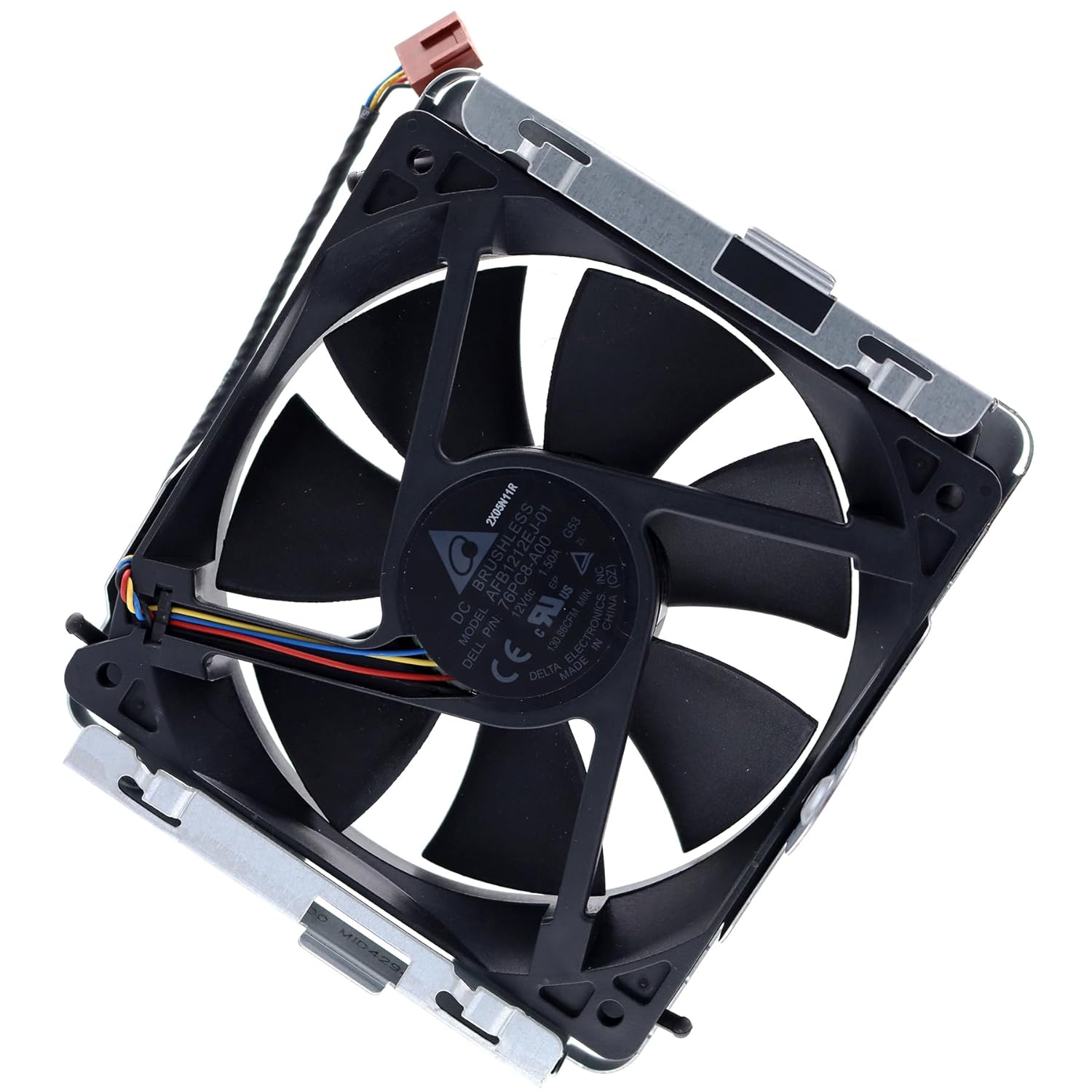 Deal4GO Front & Rear Chassis Cooling Fan Cage w/Metal Bracket D6CHD 76PC8 X176F Replacement for Dell XPS 8950 8960 Precision 3660 3650 Alienware R13 R14 R15