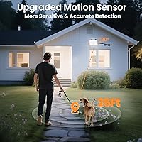 Vista 5 de Motion Sensor Light Outdoor, with 3 Modes, Solar Lights Outdoor Waterproof from Dusk to Dawn, Suitable for Courtyards, Terraces(Garage-1pack)