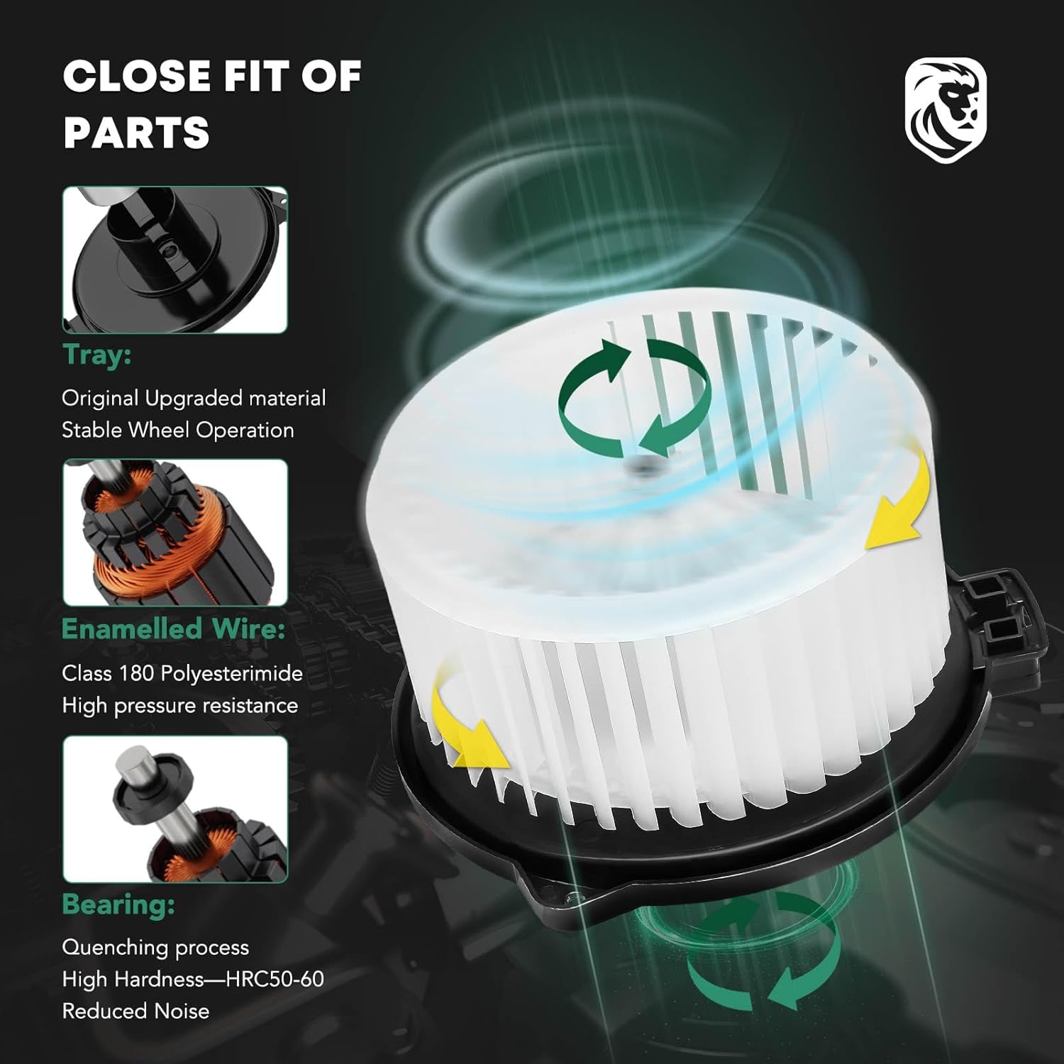 AC Heater Blower Motor Assembly for Toyota Matrix 2003-2007 Corolla 2003-2008 L4 1.8L