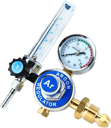 Miniatura 9 de Regulador de argón con caudalímetro Soldador TIG Soldadura MIG Regulador de CO2 de 0 a 25 L/MIN - 0 a 25 MPA Manómetro CGA580 Conexión de entrada