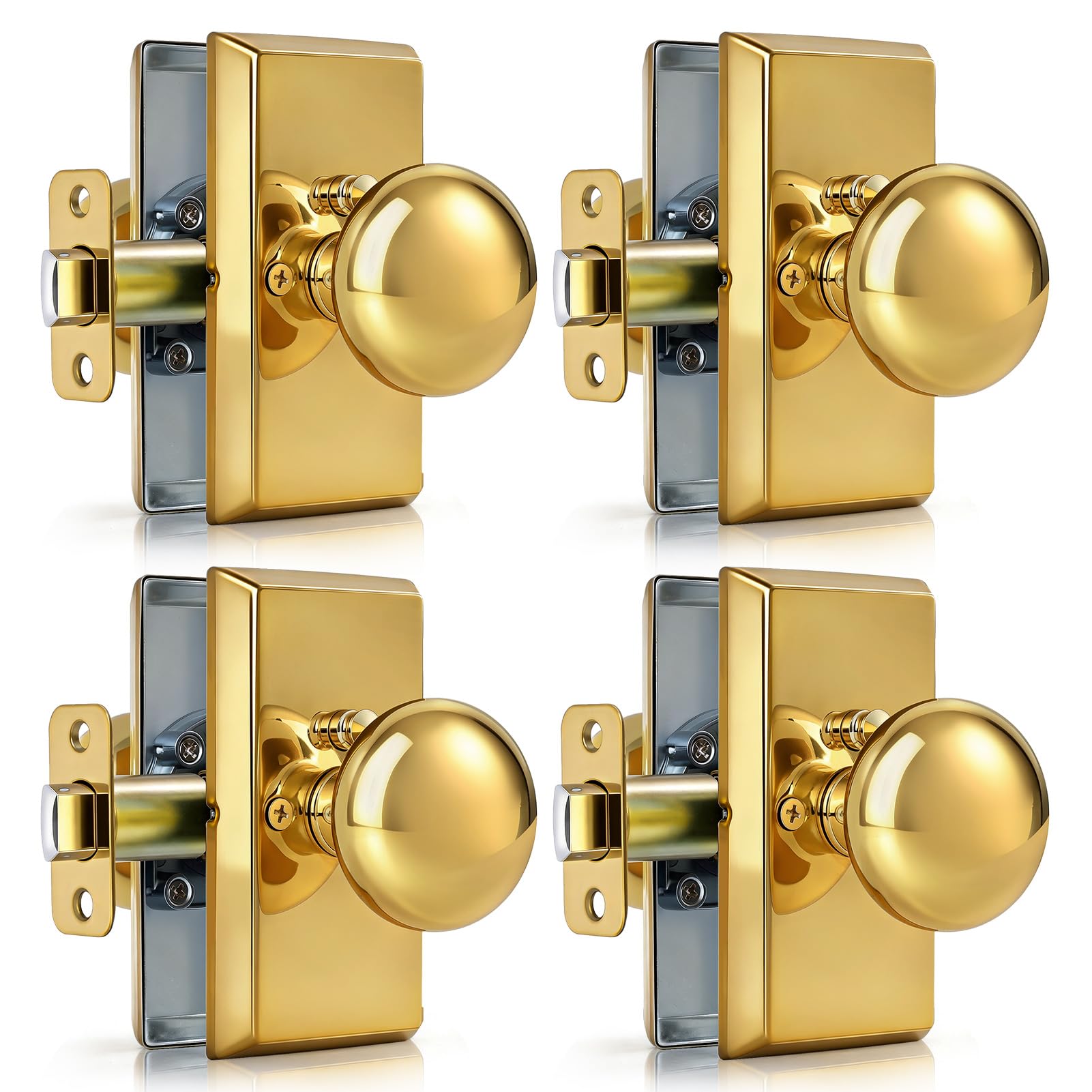 Matte Black Door Knobs - Privacy Lock & Modern Design -28