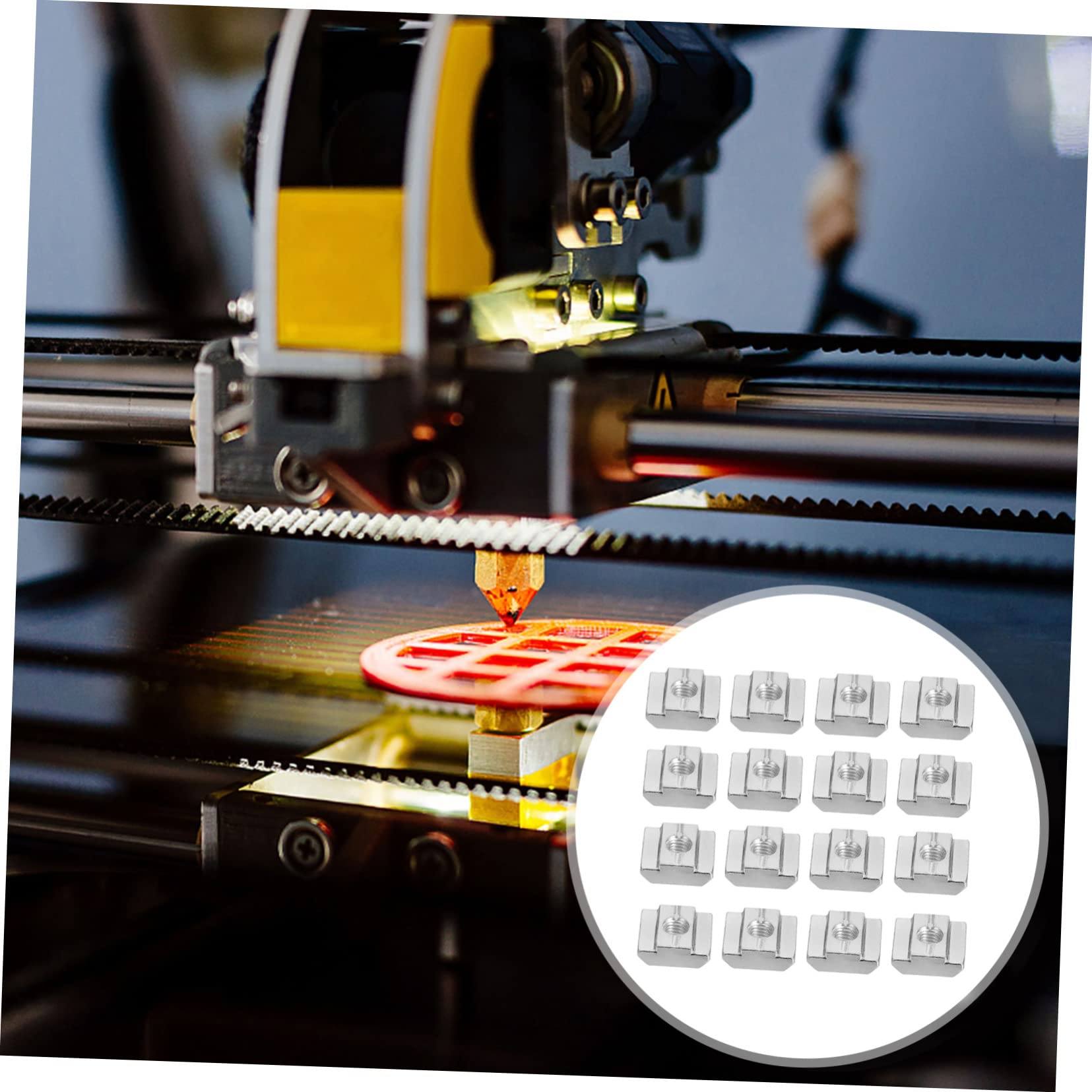 CIYODO 50pcs T-Slot Nut Carbon Steel Sliding Nut Set M5 Size Galvanized Surface for 30mm Aluminum