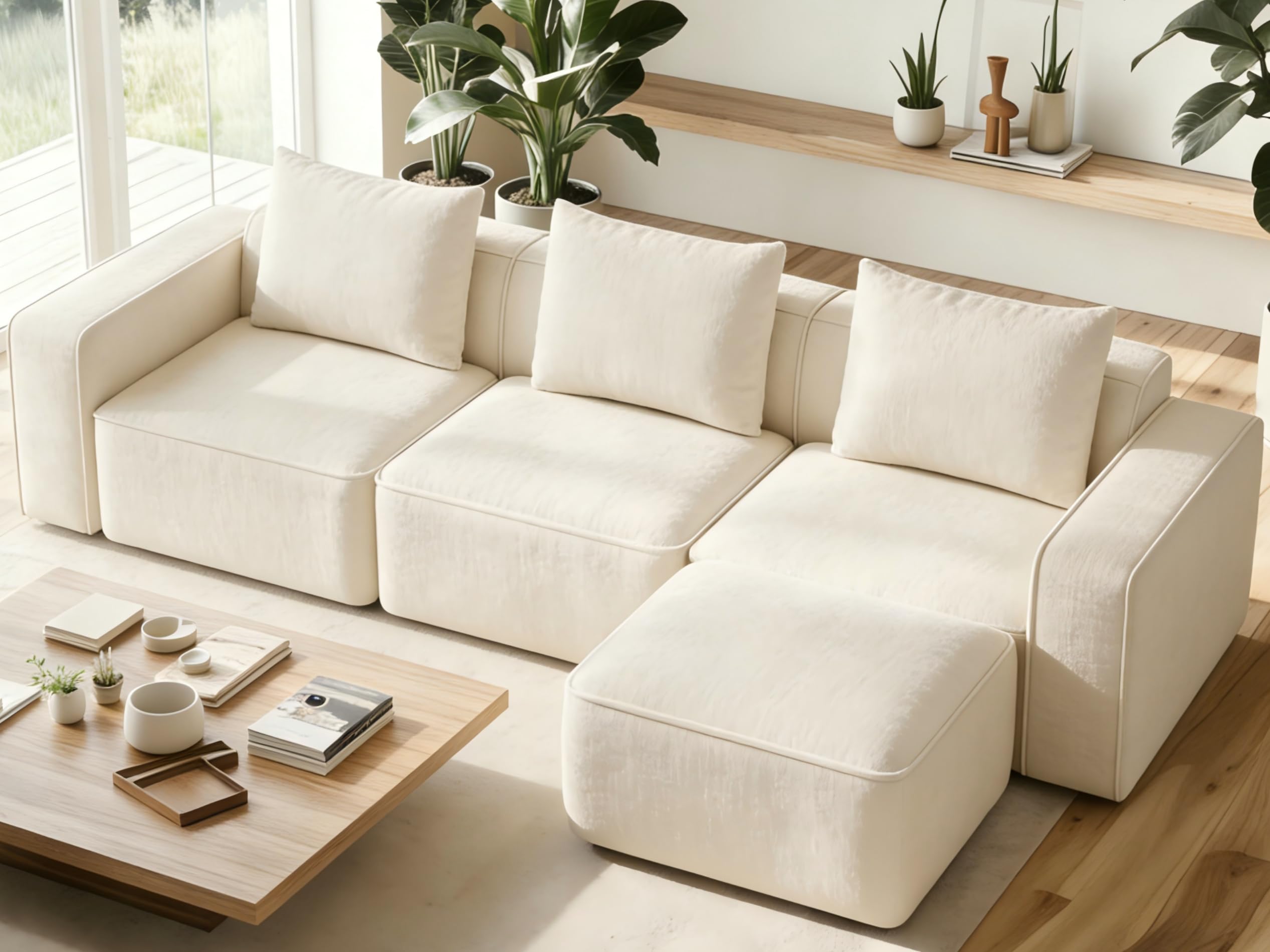 Welzona 103 Inch Modular Sectional Sofa