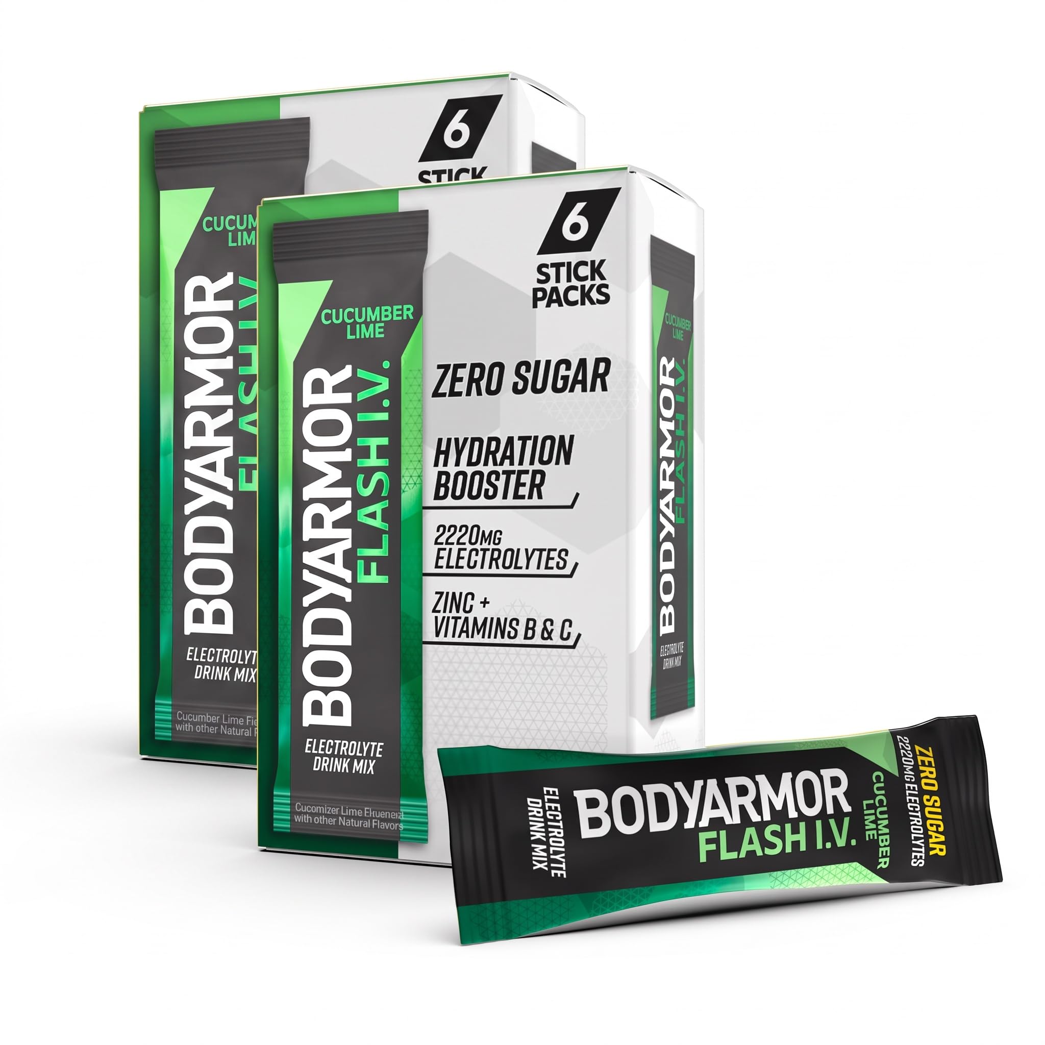 BODYARMOR Flash IV Zero Sugar Electrolyte Mix, Strawberry Kiwi, 6 Ct — Amazon image 23